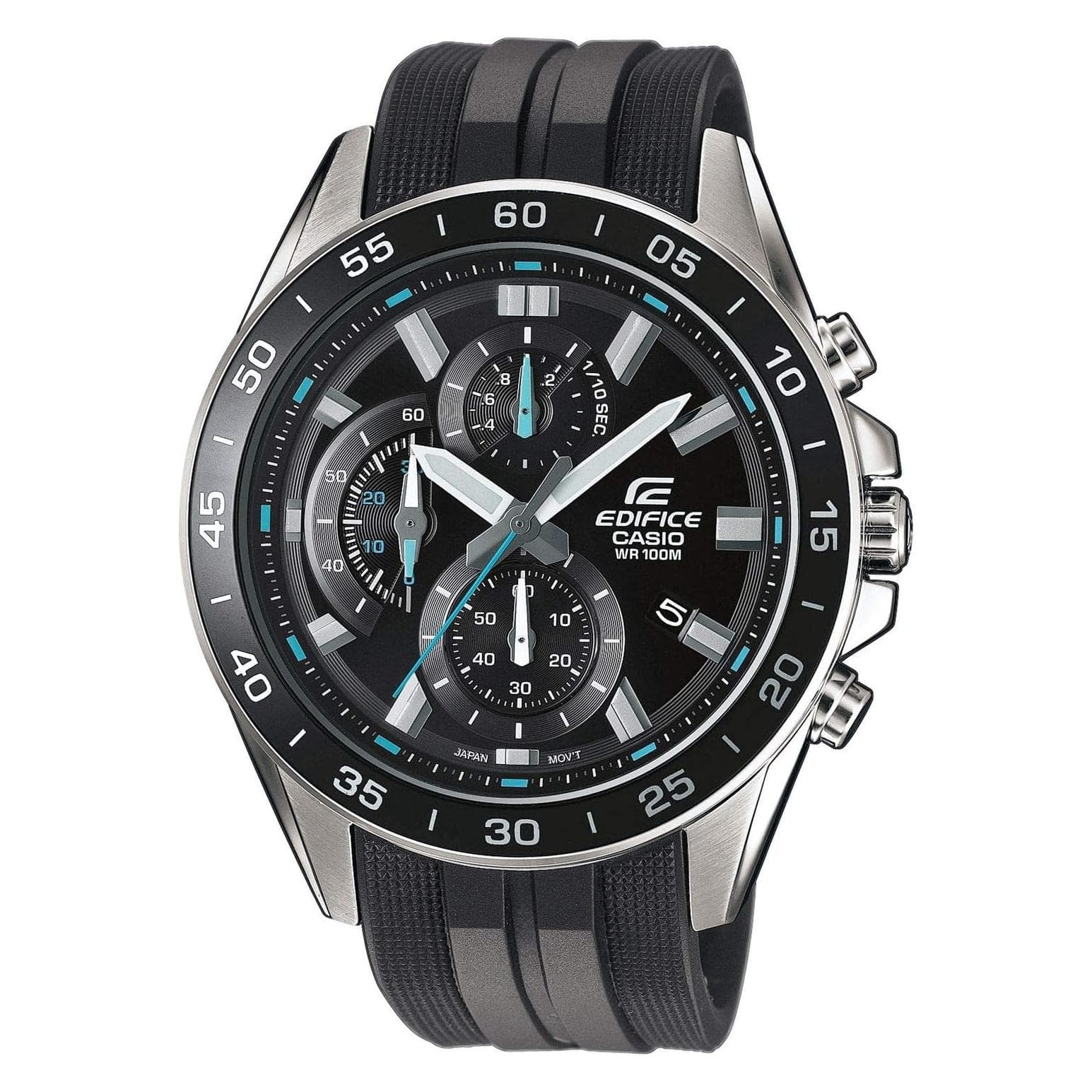 Casio, Horloge, Edifice, Zwart, (Chronograaf, 47 mm)