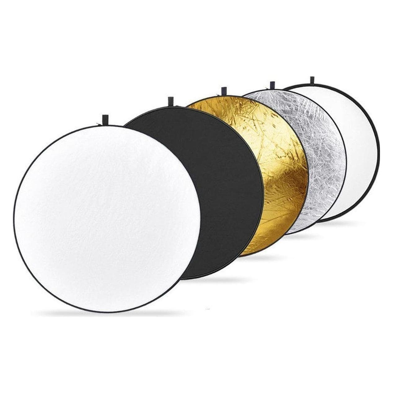 Caruba 5 in 1 Goud, Zilver, Zwart, Wit, Transparant 30cm (Reflector, 30 cm), Softboxen + Reflectoren