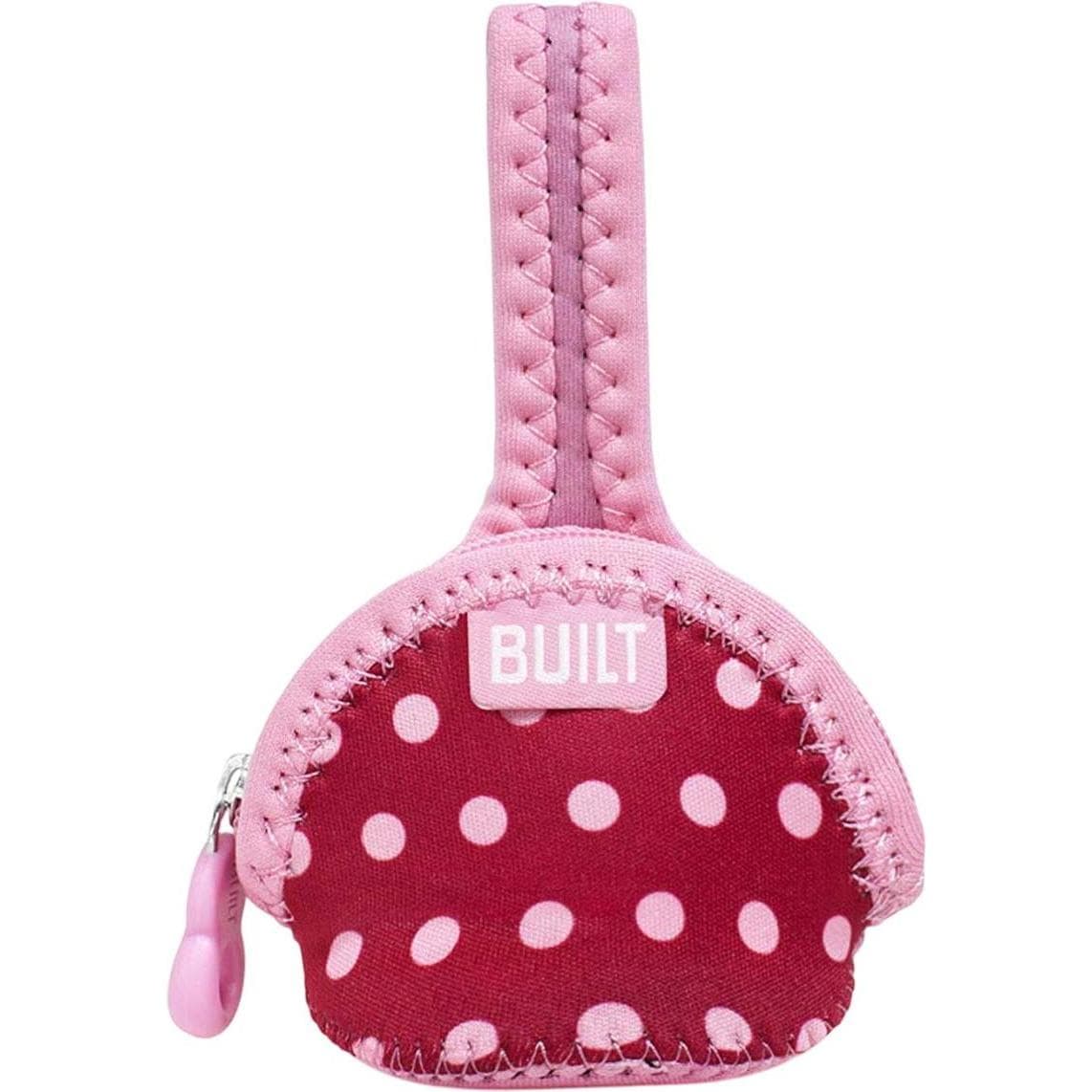 Built, Fopspeen accessoires, Speenvinder - Fopspeenhouder (Baby Pink Mini Dots)