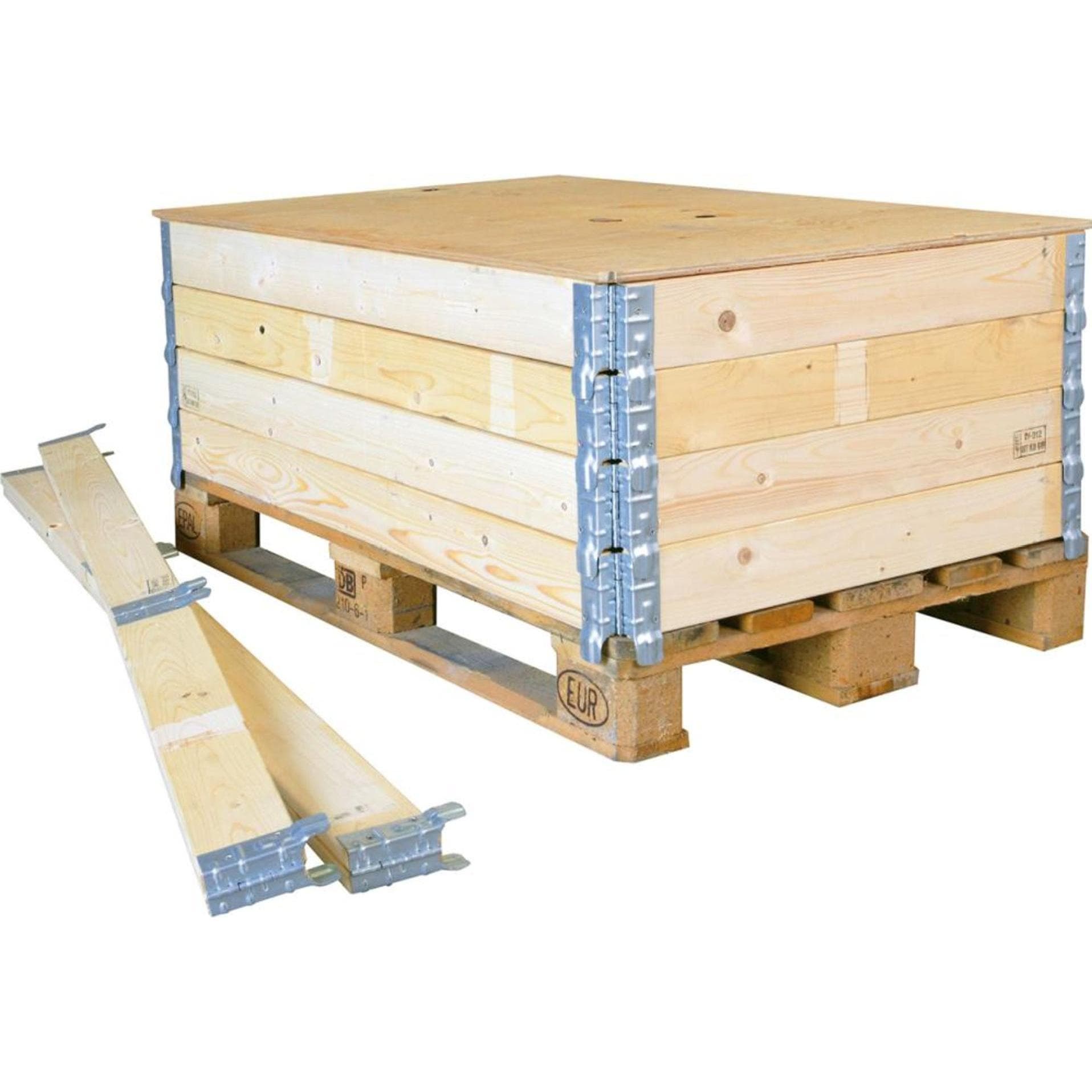 Transpak, Werkplaatskasten, Trans-Pak houten opzetranden voor pallets 800x600x200 mm (60 cm, 20 cm)