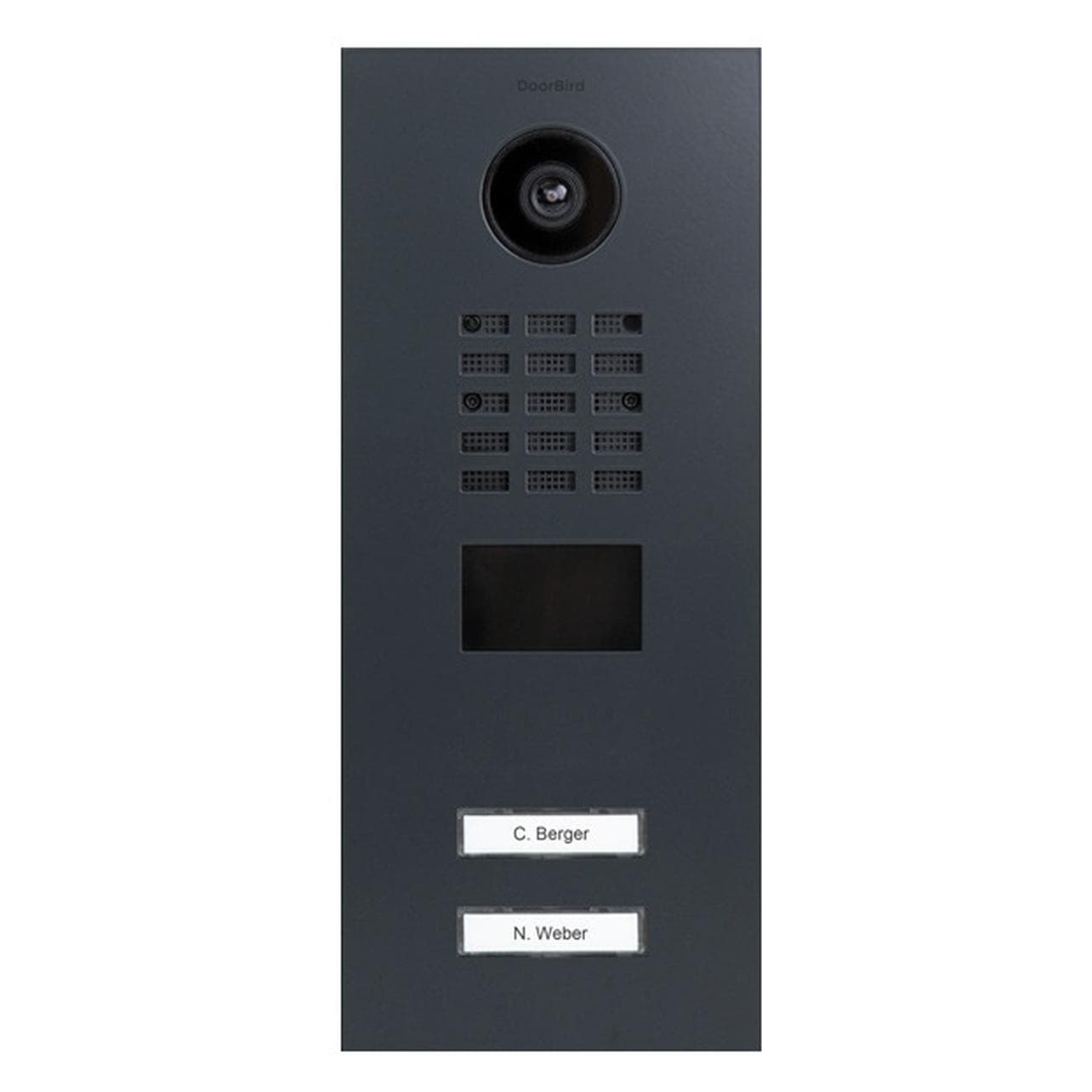 Doorbird, Bel + deurintercom, D2102V IP videodeurstation V4A roestvrij staal, RAL 7016 (Bedraad, Ethernet)
