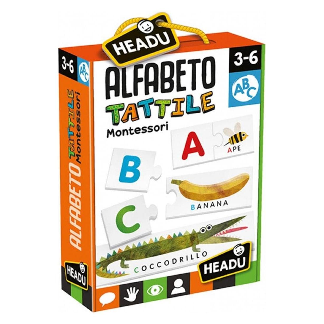 Sombo IT Montessori Alfabeto Tattile (Italiaans, 3 - 6 Jaren)