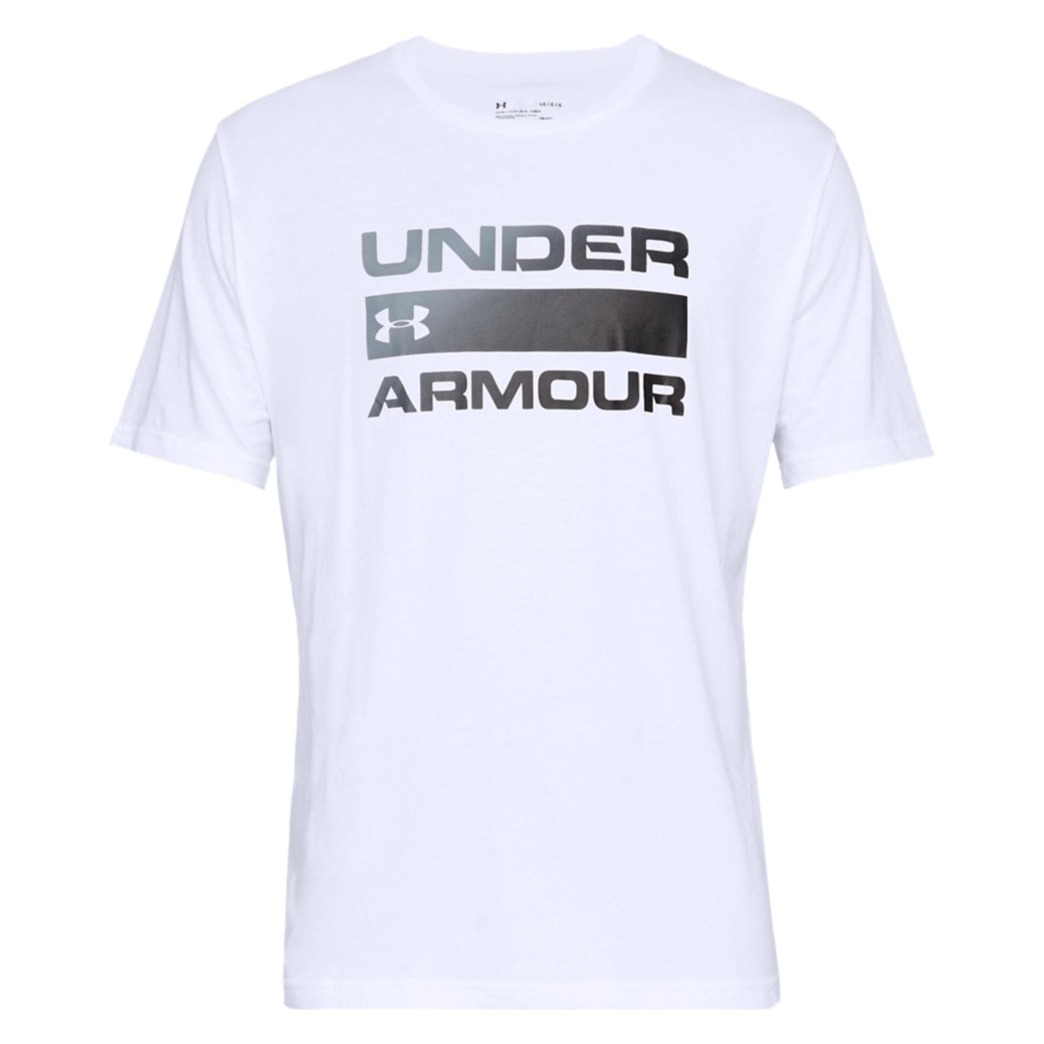 Under Armour, Mannen, Sportief shirt, Team Issue Wordmark Heren T-shirt (XL), Wit, XL