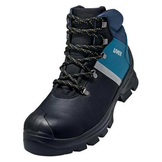 Uvex, Werkschoenen, 6513147 Veiligheidslaarzen S3 Schoenmaat (EU): 47 Zwart, Blauw 1 paar (S3, 47)