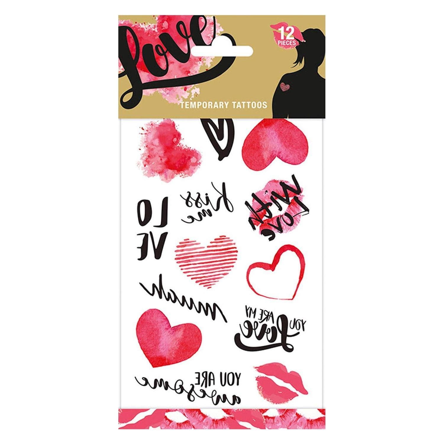 Totum Tatoeage Liefde 10,2x20cm