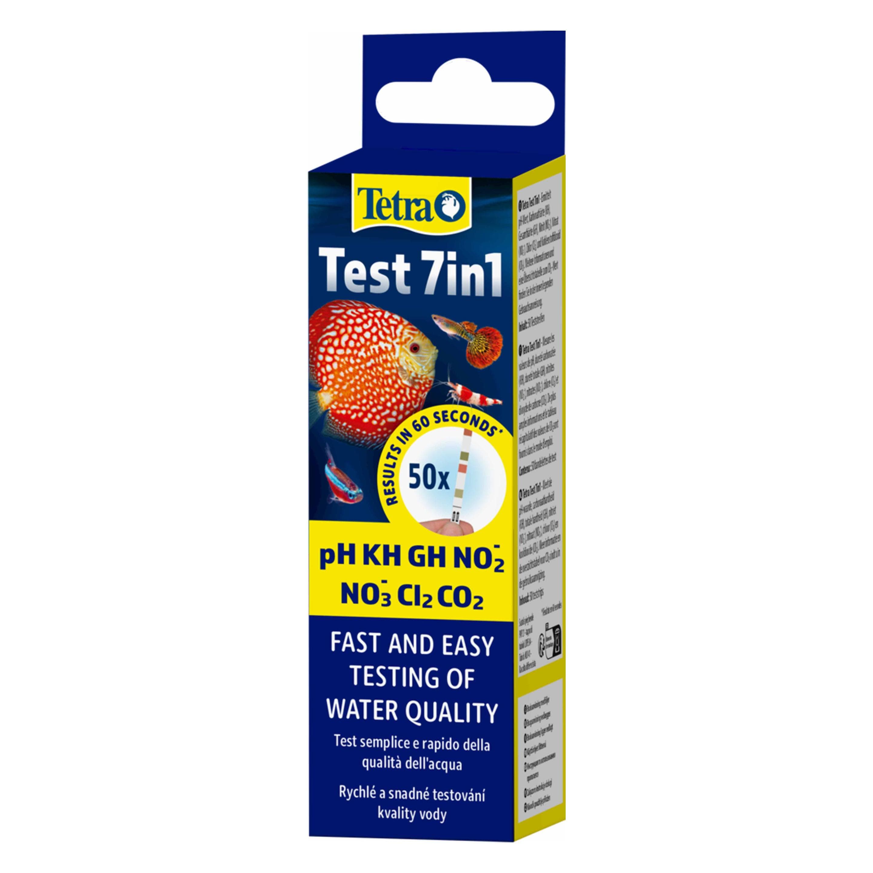 Tetra - Testset 7in1 - 50 strips, Verzorging van het aquarium