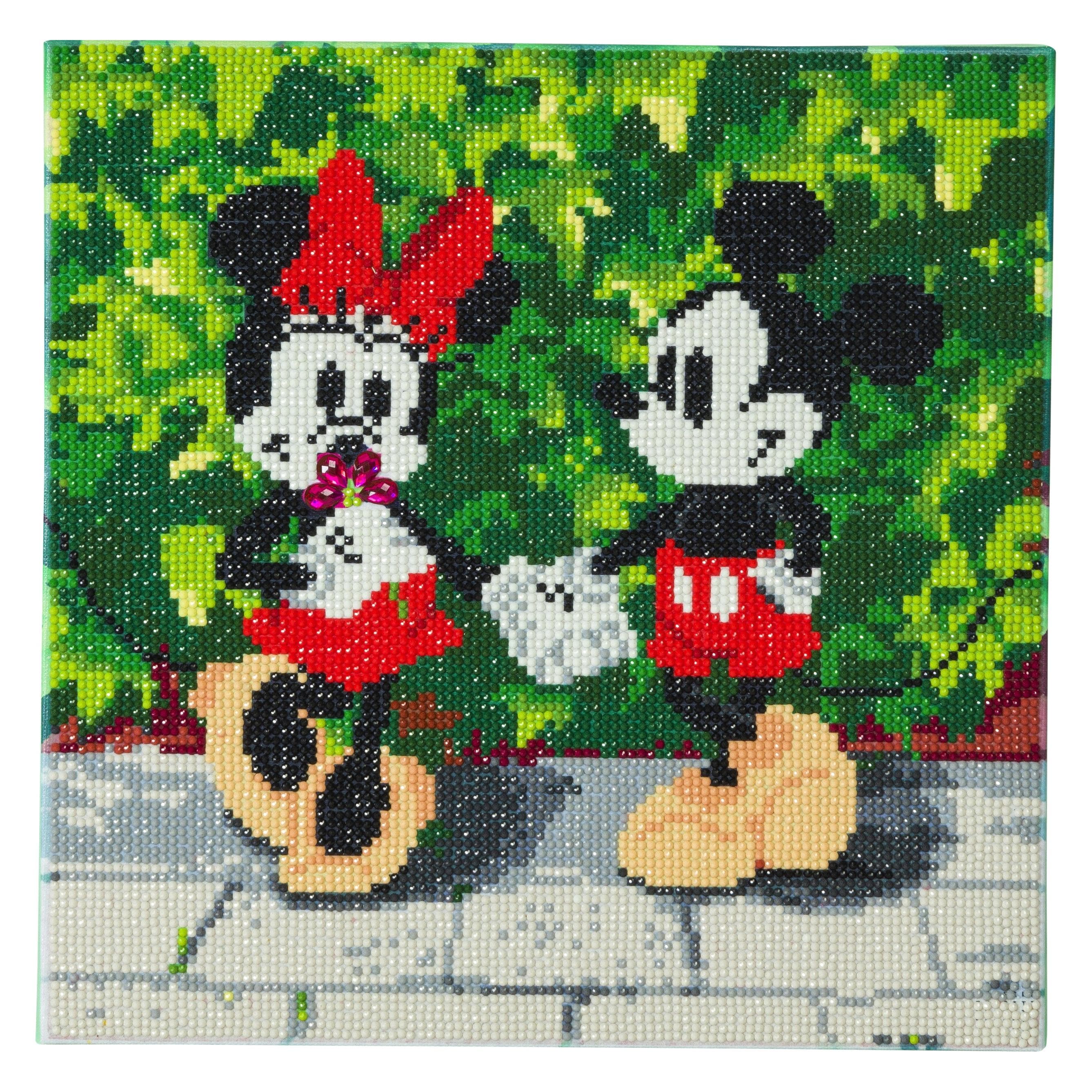 Craft Buddy Minnie en Mickey, 30x30cm Crystal Art Kit