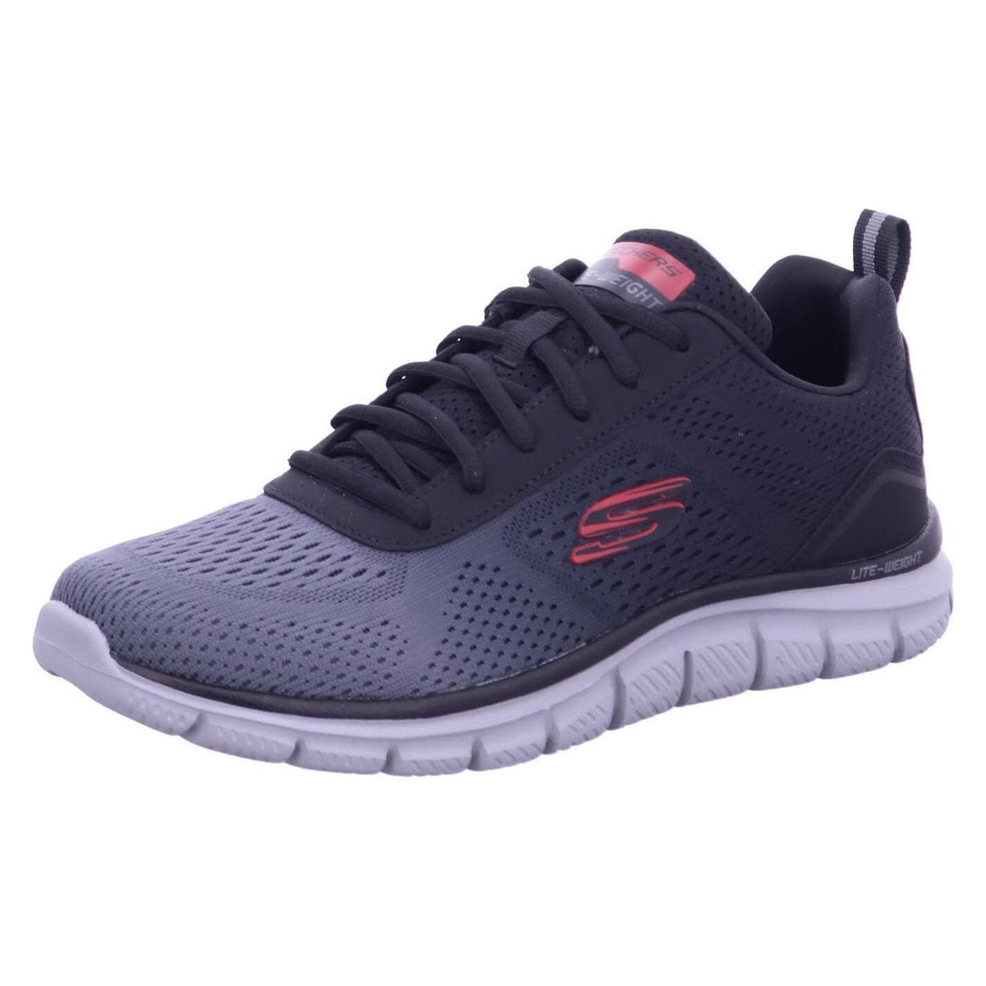 Skechers, Mannen, Sneakers, Spoor, Zwart, Veelkleurig, (41)