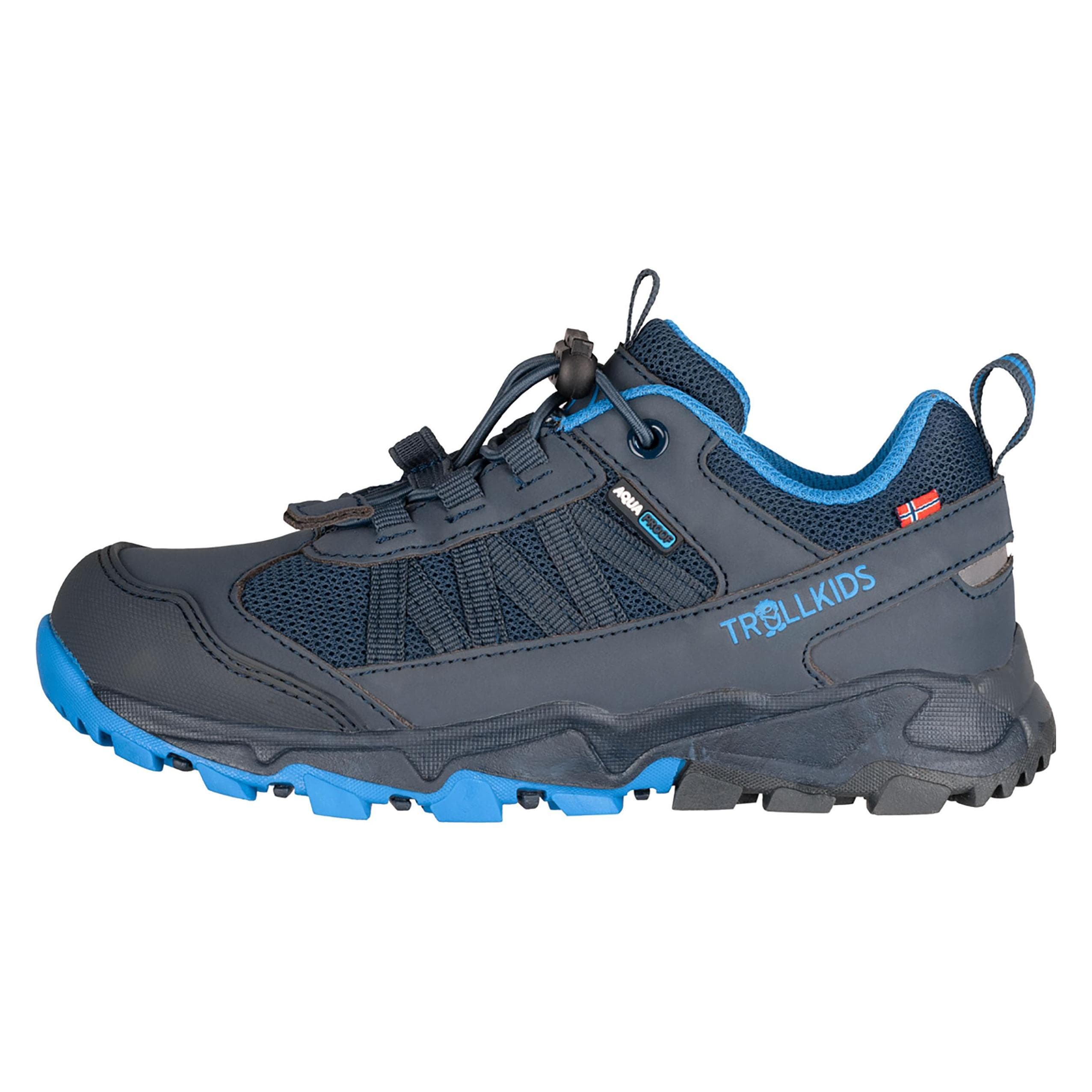 Trollkids, Unisex, Wandelschoenen, Kinder Tronfjell Hiker Laag (35), Blauw