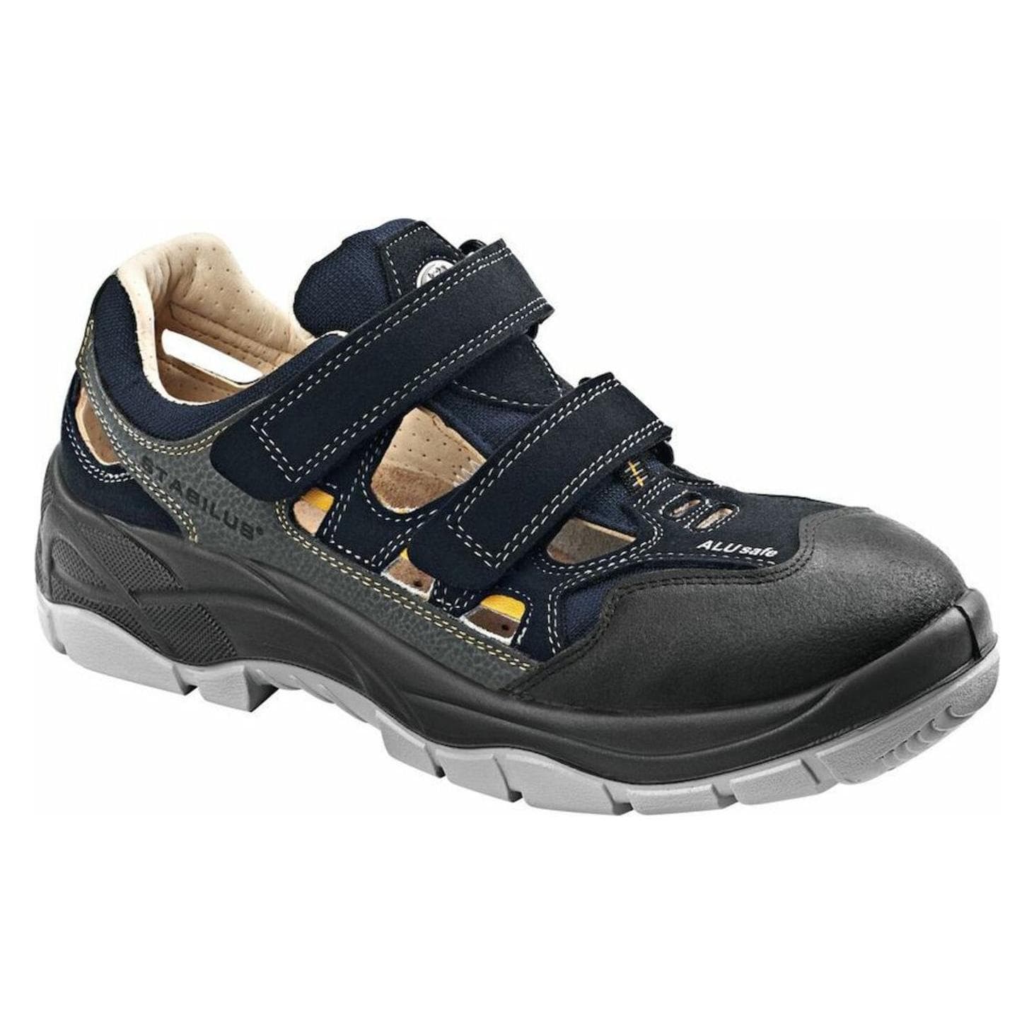 Stabilus, Werkschoenen, Veiligheidssandaal MARLON AIR maat 40 blauw/geel/grijs microvezel S1 ESD EN ISO 20345 (S1, 40)