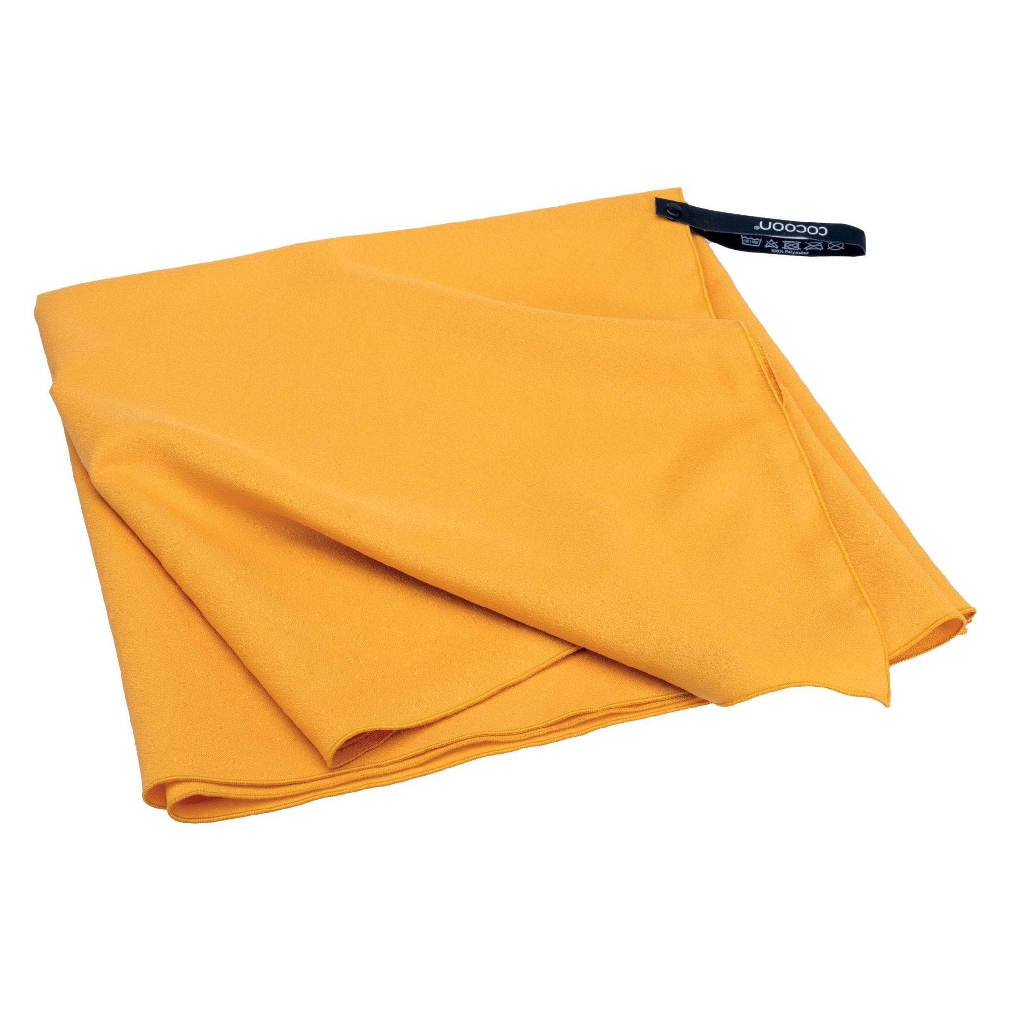 Cocoon Microvezel Handdoek Hyperlight, Reishanddoeken, Oranje, Geel