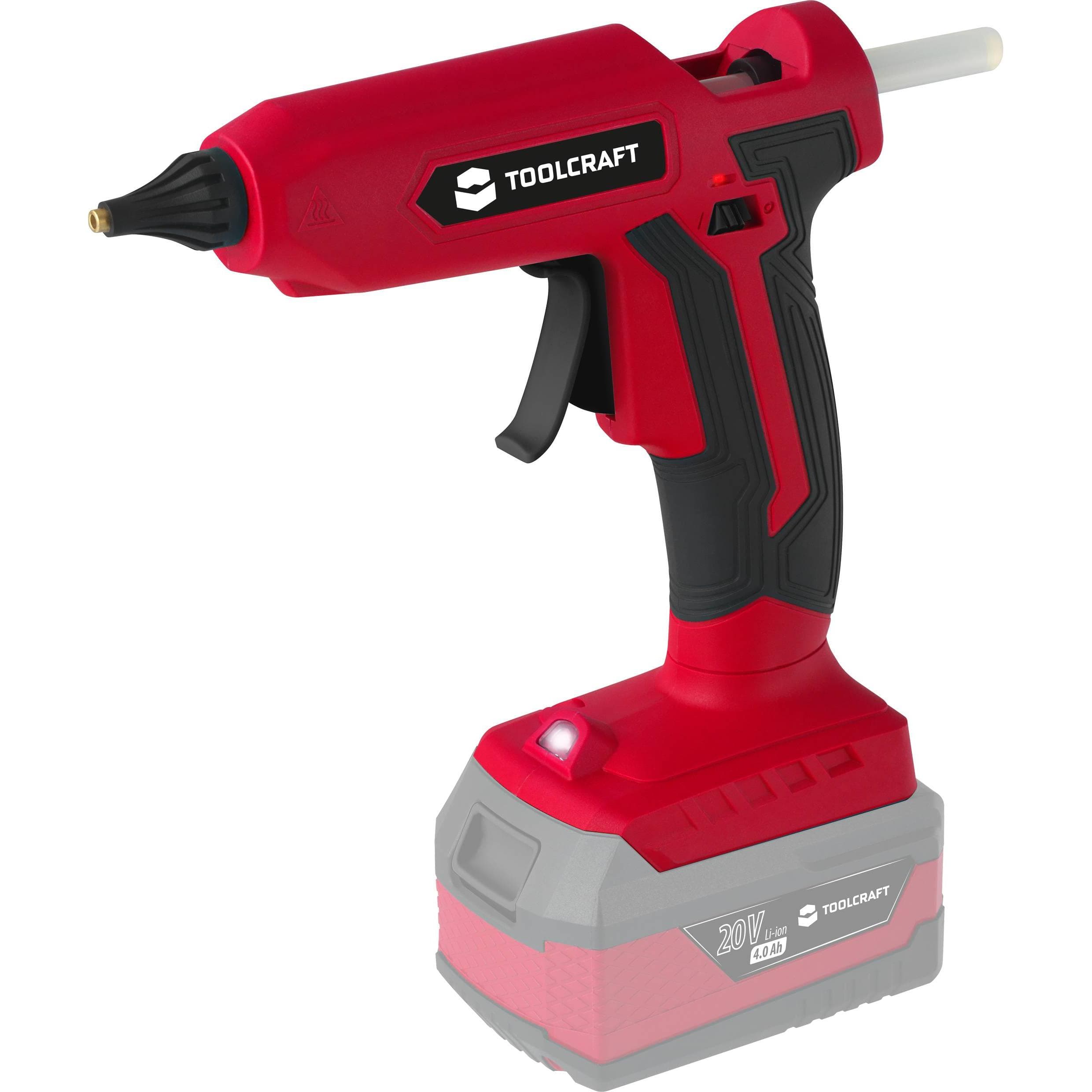 Toolcraft, Heet lijmpistool, Batterij heet lijmpistool 20 V