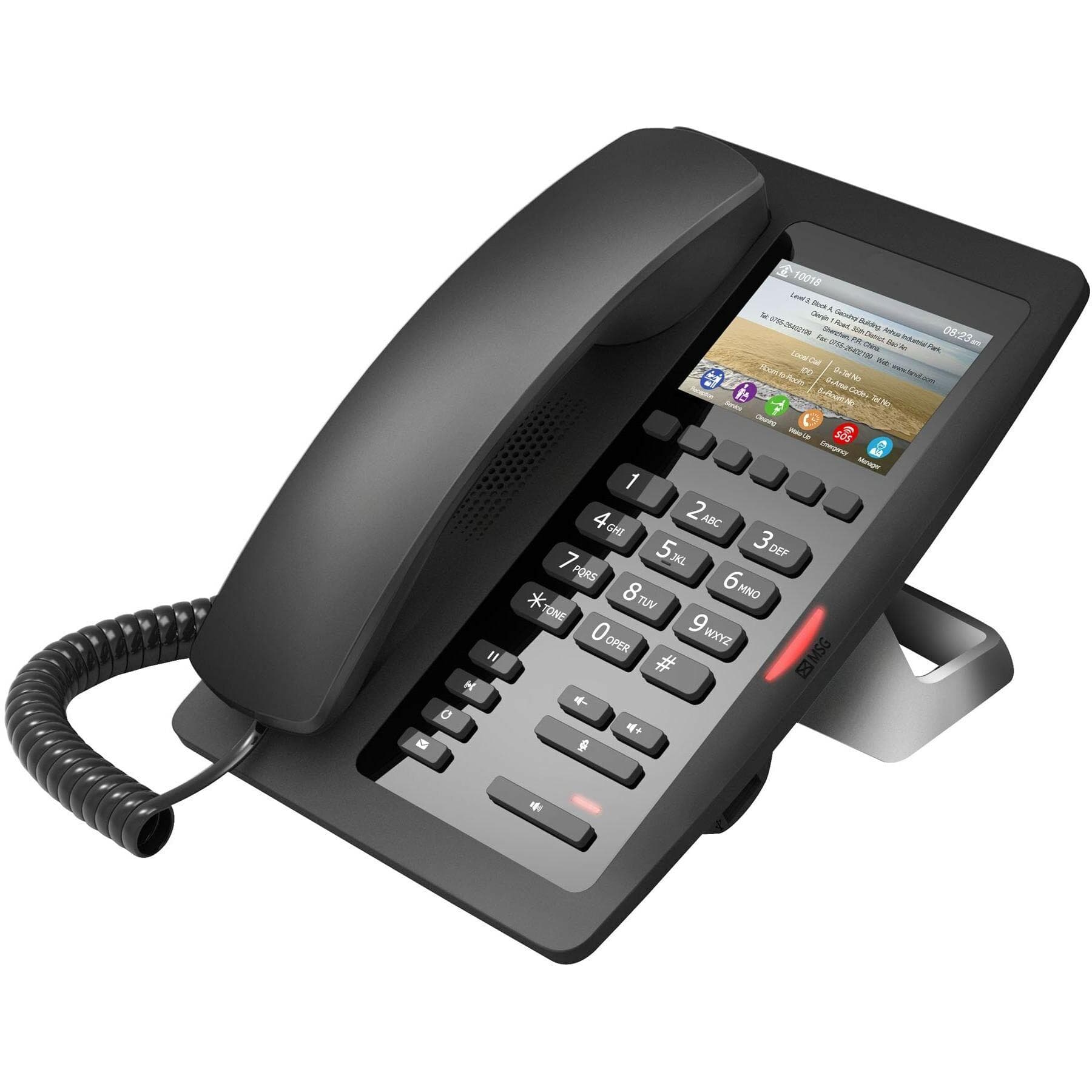 Fanvil H5 Hotel IP, Telefoon, Zwart