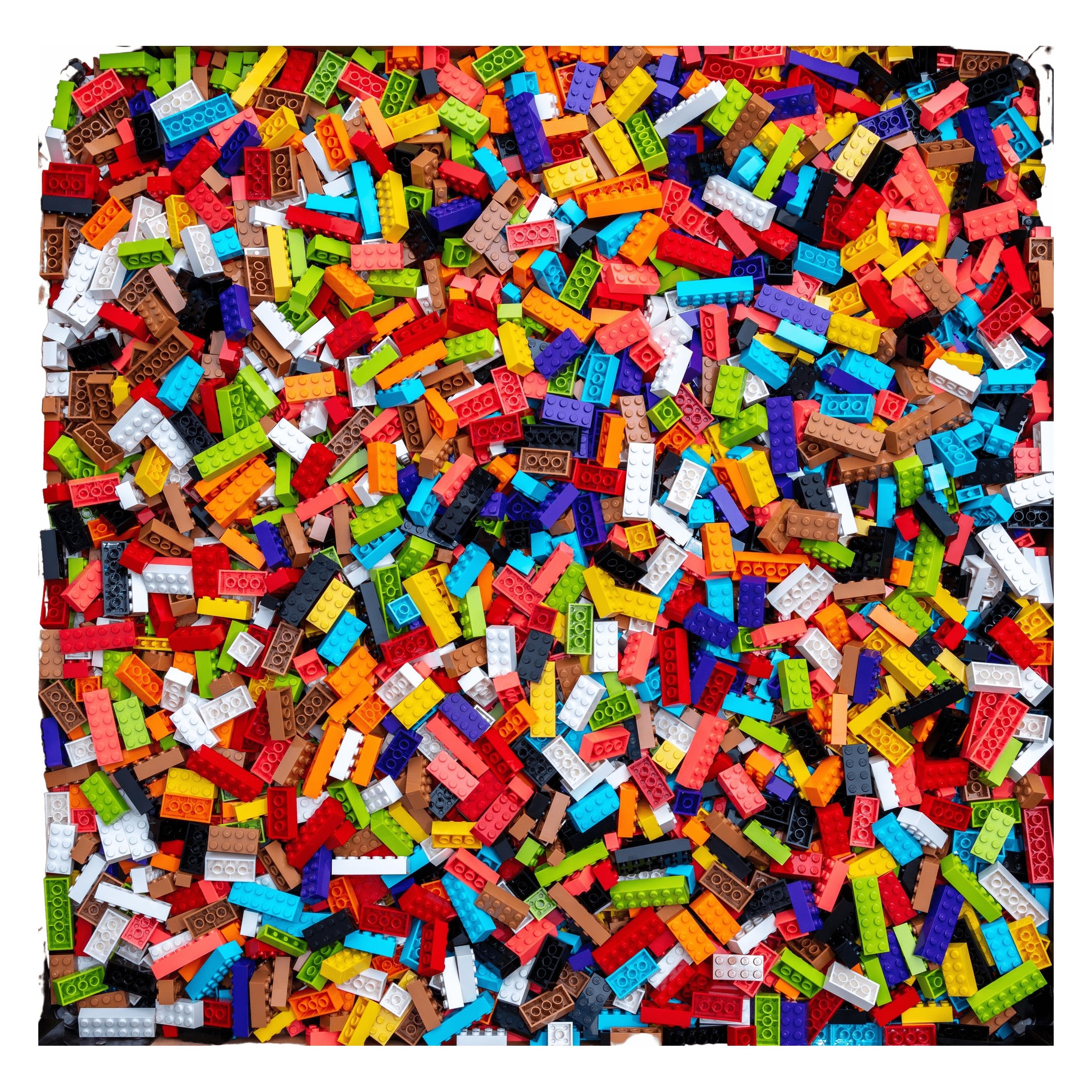 LEGO Hoge bakstenen Kleurrijke basisstenen mix - 32.000 gr. - ca. 20.000 stuks - NIEUW (LEGO Accessoires)