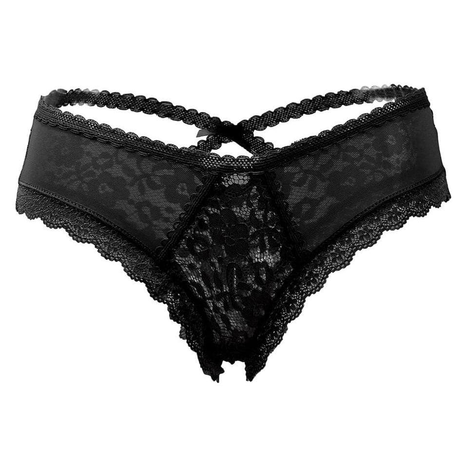 Christine Le Duc, Vrouwen, Onderbroek, Stringpantie schwarz, Zwart, (Een eenheid per verpakking, L, M)
