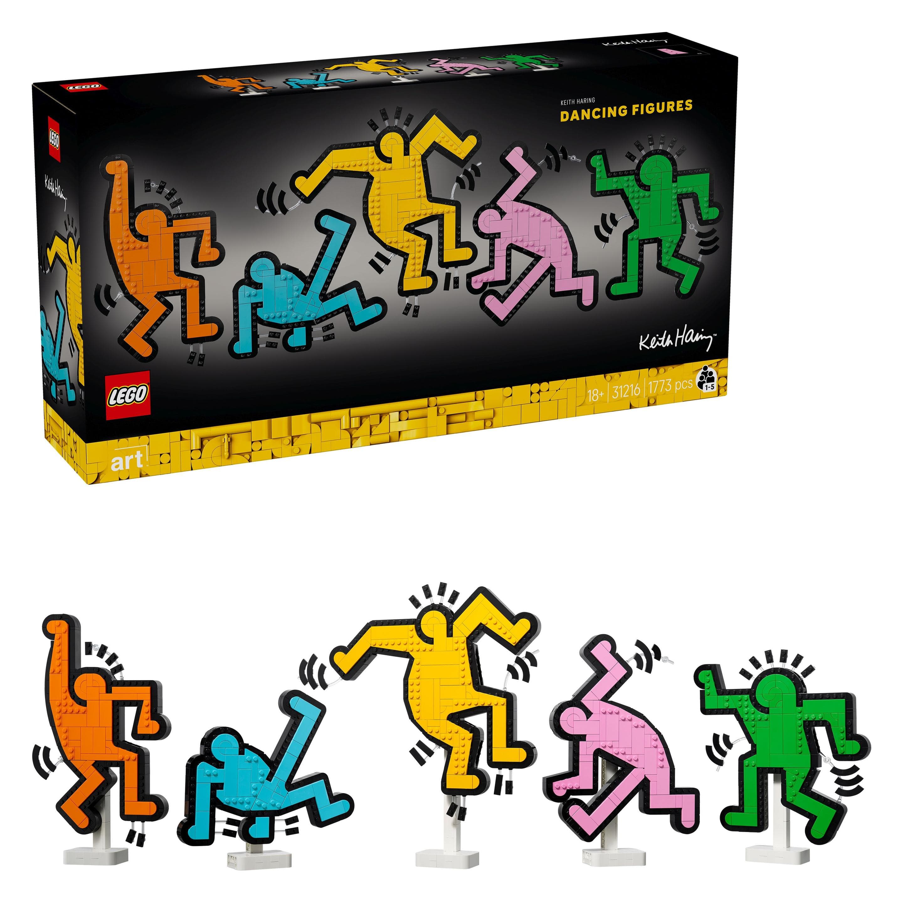 LEGO Keith Haring - Dansende figuren (LEGO Kunst)