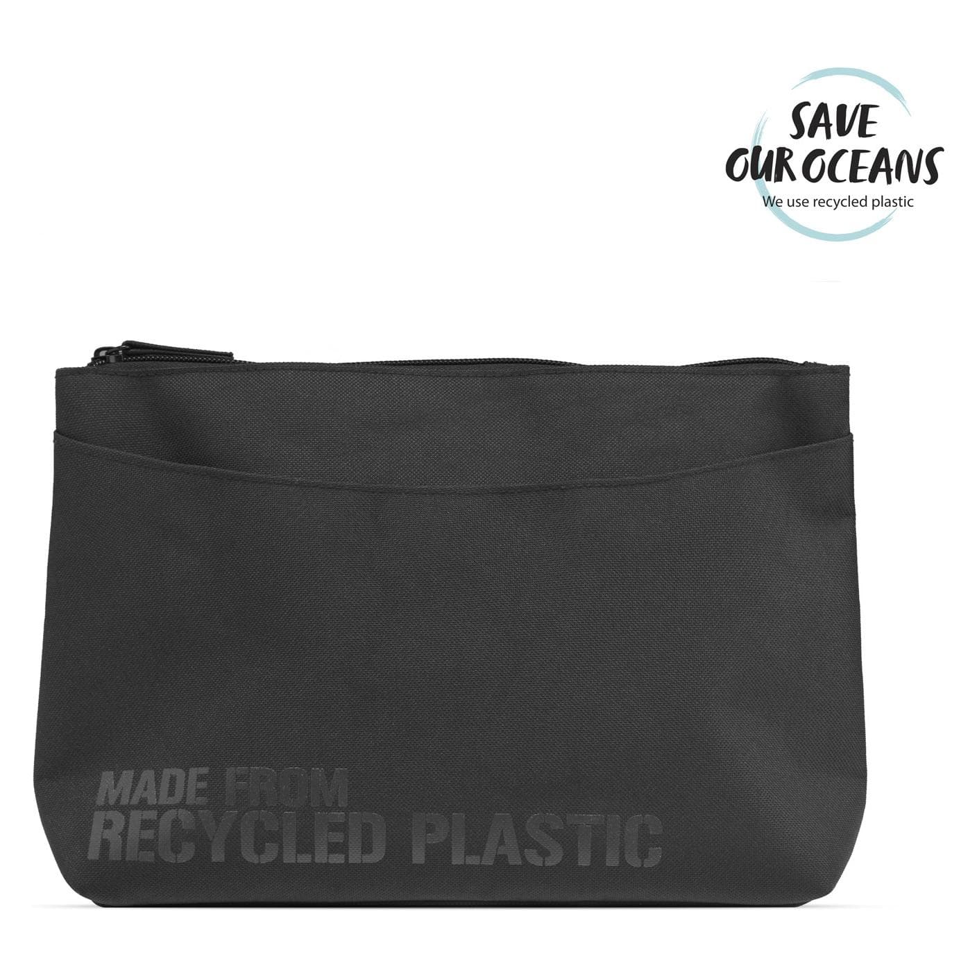 Cimi Studio - Studio Heren Waszak 100% Gerecycleerd Plastic - Zwart, Toilettassen, Zwart