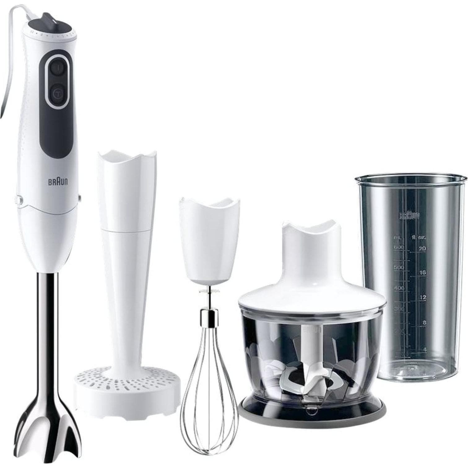 Braun MQ 3137 Saus+, Staafmixer, Wit