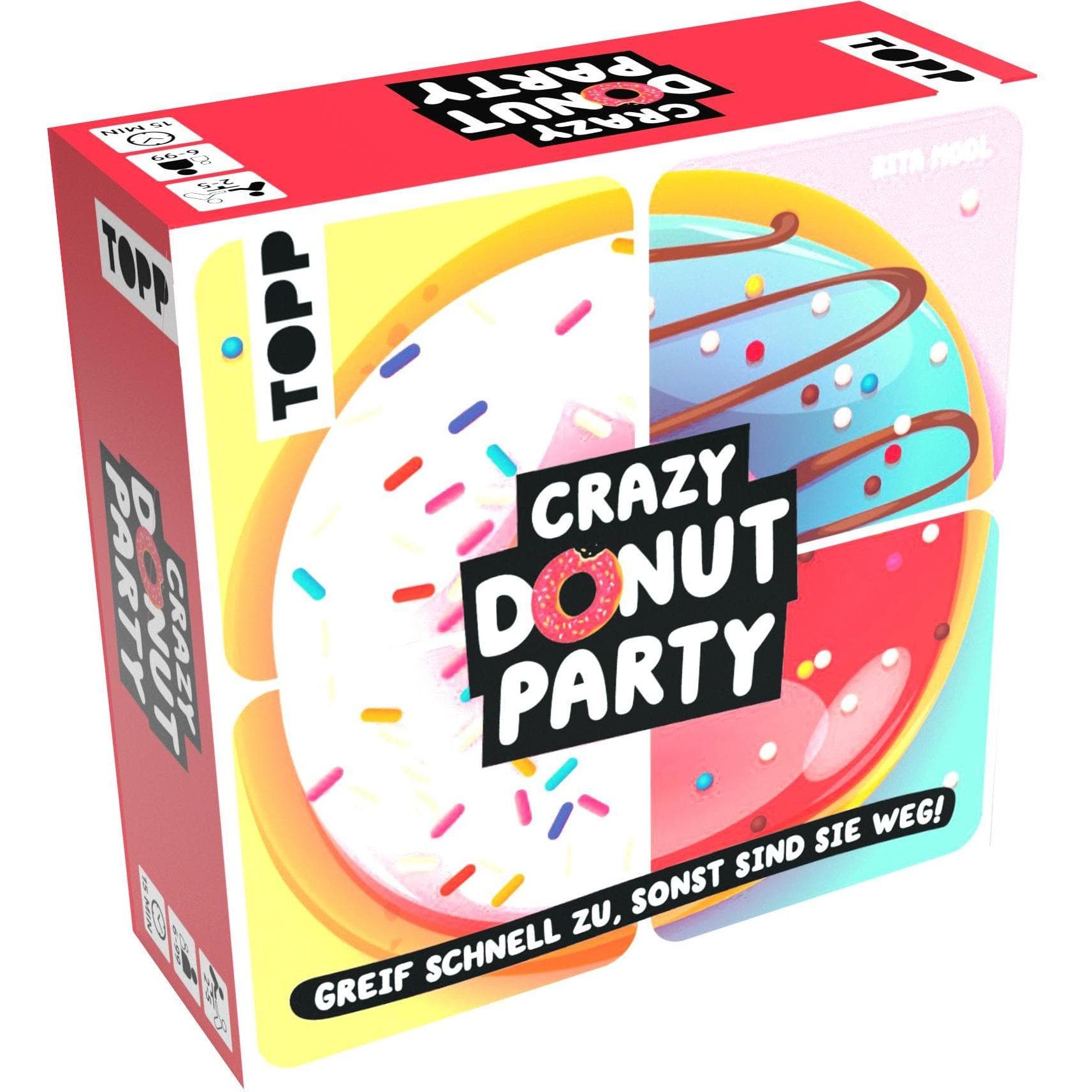 Frech Gek Donut Feest. Grijp ze snel of ze zijn weg! (Duits, 2 - 5 Spelers)