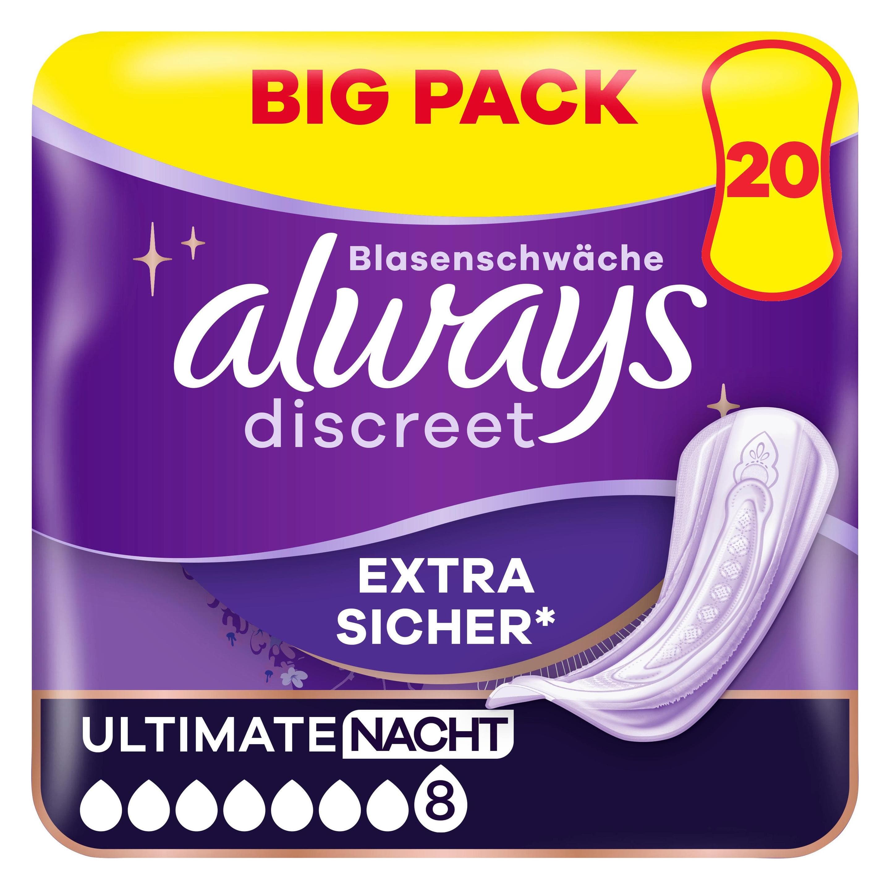 Always, Incontinentie hygiëne, Discreet (20x)