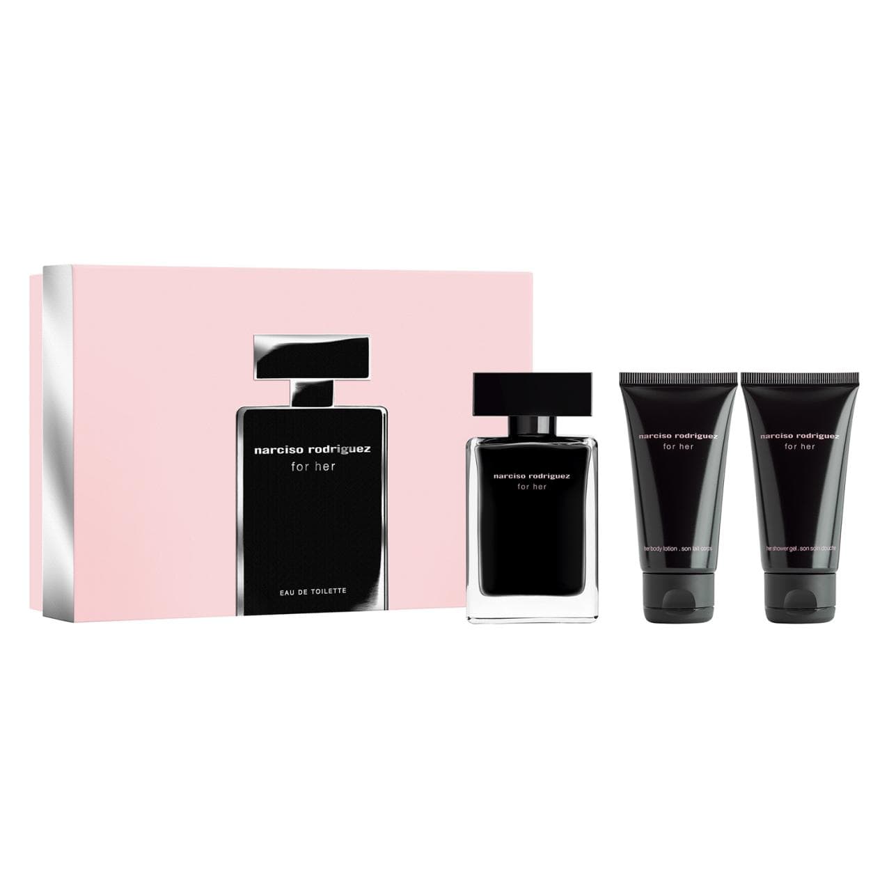 Narciso Rodriguez, Schoonheidsgeschenkset, Voor Haar Kerstmis 2023 Eau de Toilette 50 / Body Lotion Douchegel (Parfum set)