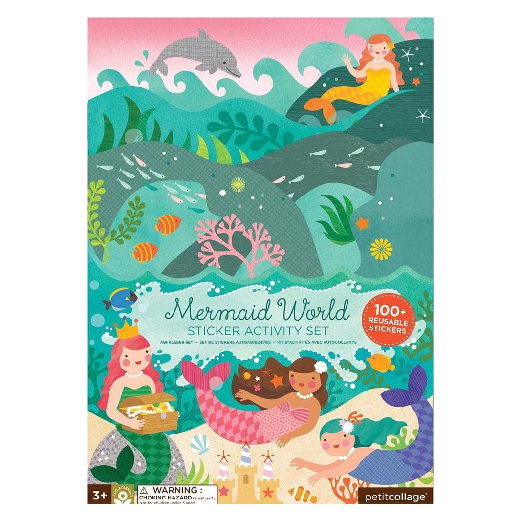 Petitcollage, Stickers, Sticker Activiteitenset Zeemeerminnen (100 Sticker)
