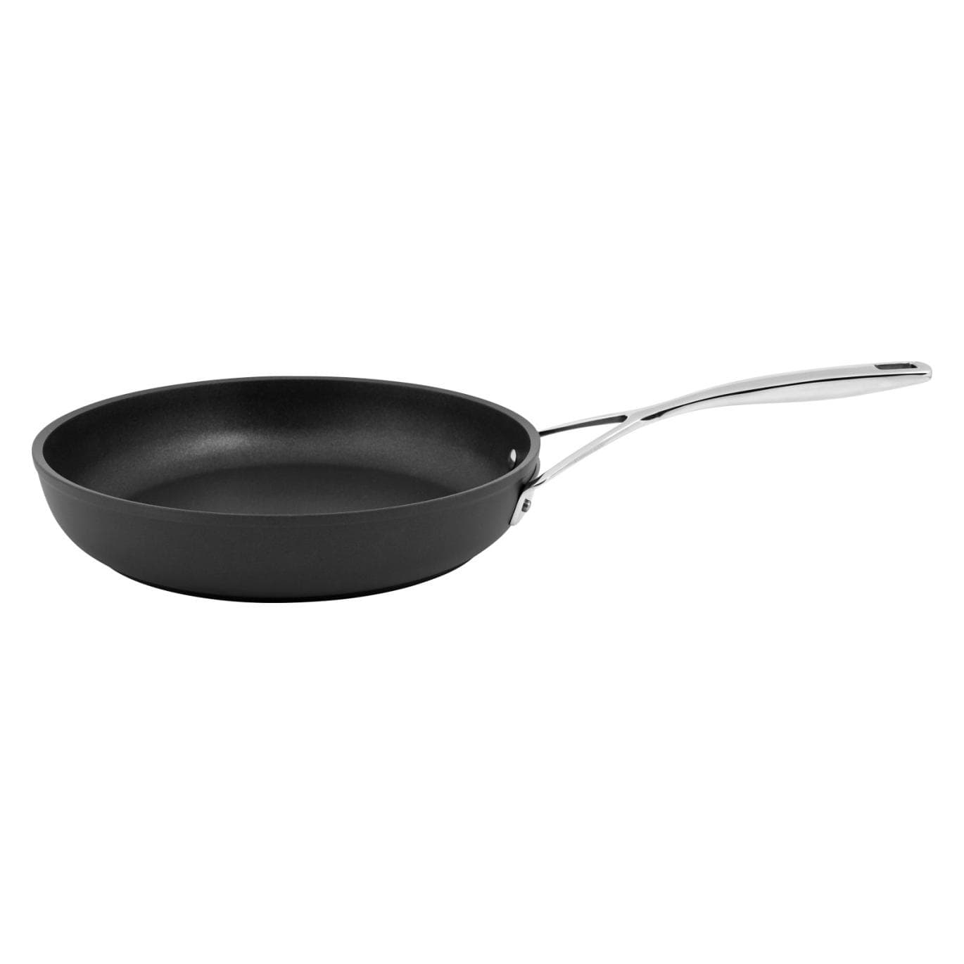 Demeyere Alu Pro koekenpan met antiaanbaklaag ø26 cm h:5,5cm, Pan + steelpan, Zwart