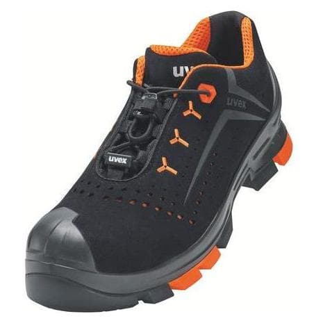 Uvex, Werkschoenen, 2 Lage schoenen S1P 65011 zwart, oranje breedte 10 maat 36 (S1P, 36)