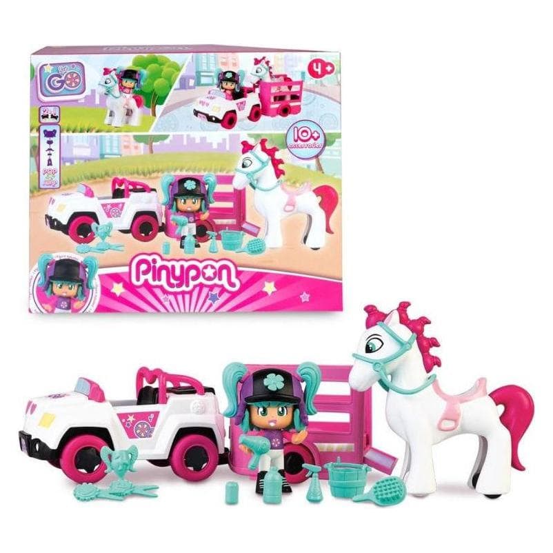 Pinypon PNY25000 - Let's Go!- Auto met rand en cavallo