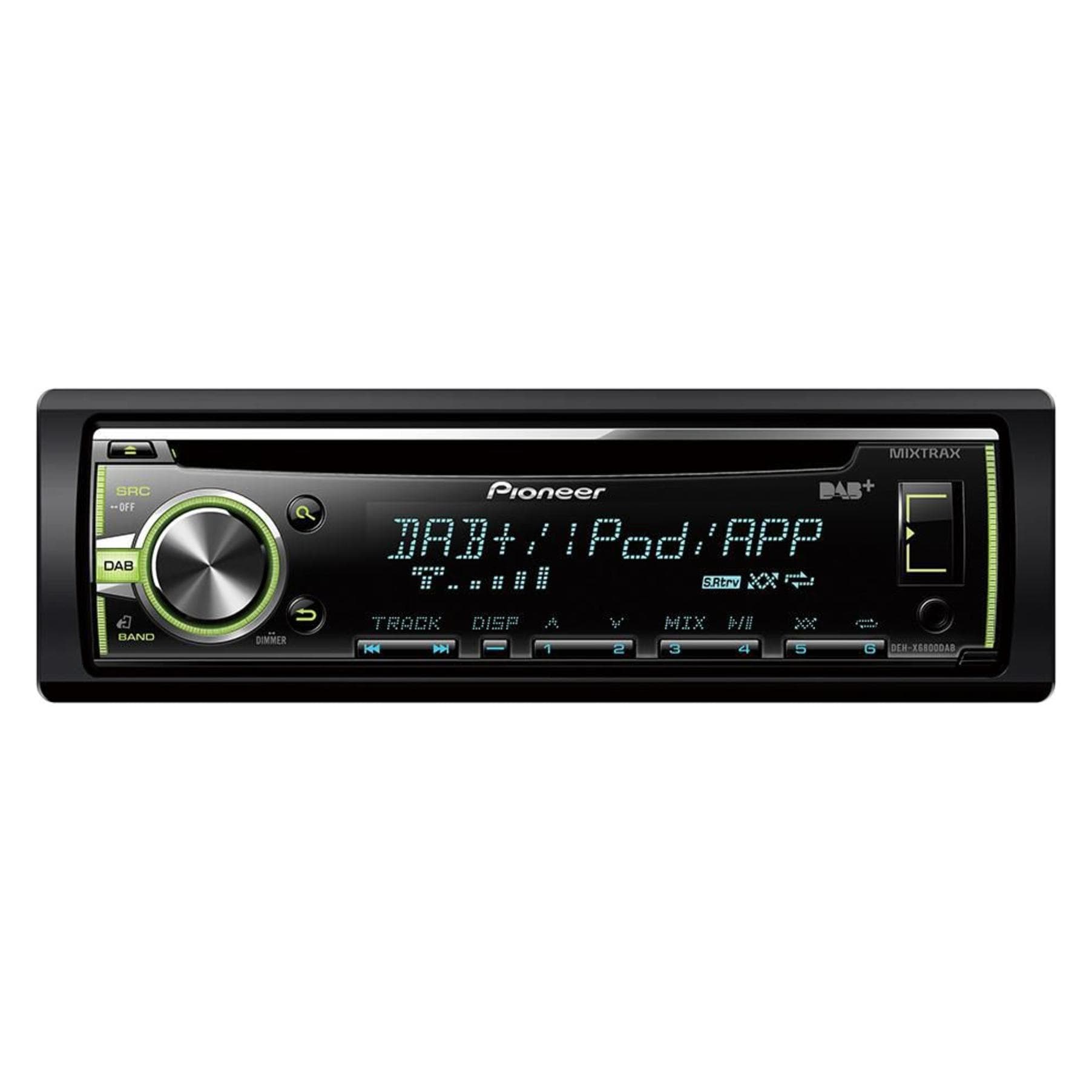 Pioneer, Autoradio, DEH-X6800DAB zonder DAB-antenne