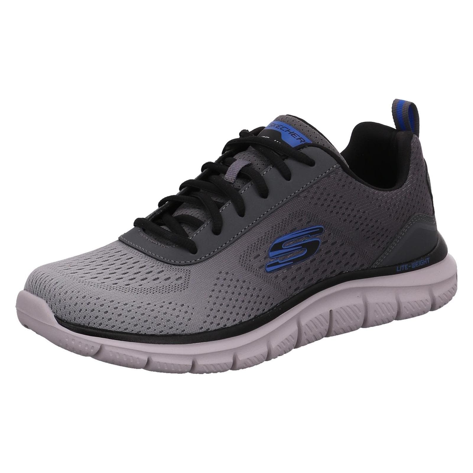 Skechers, Mannen, Sneakers, Spoor, Grijs, (41)