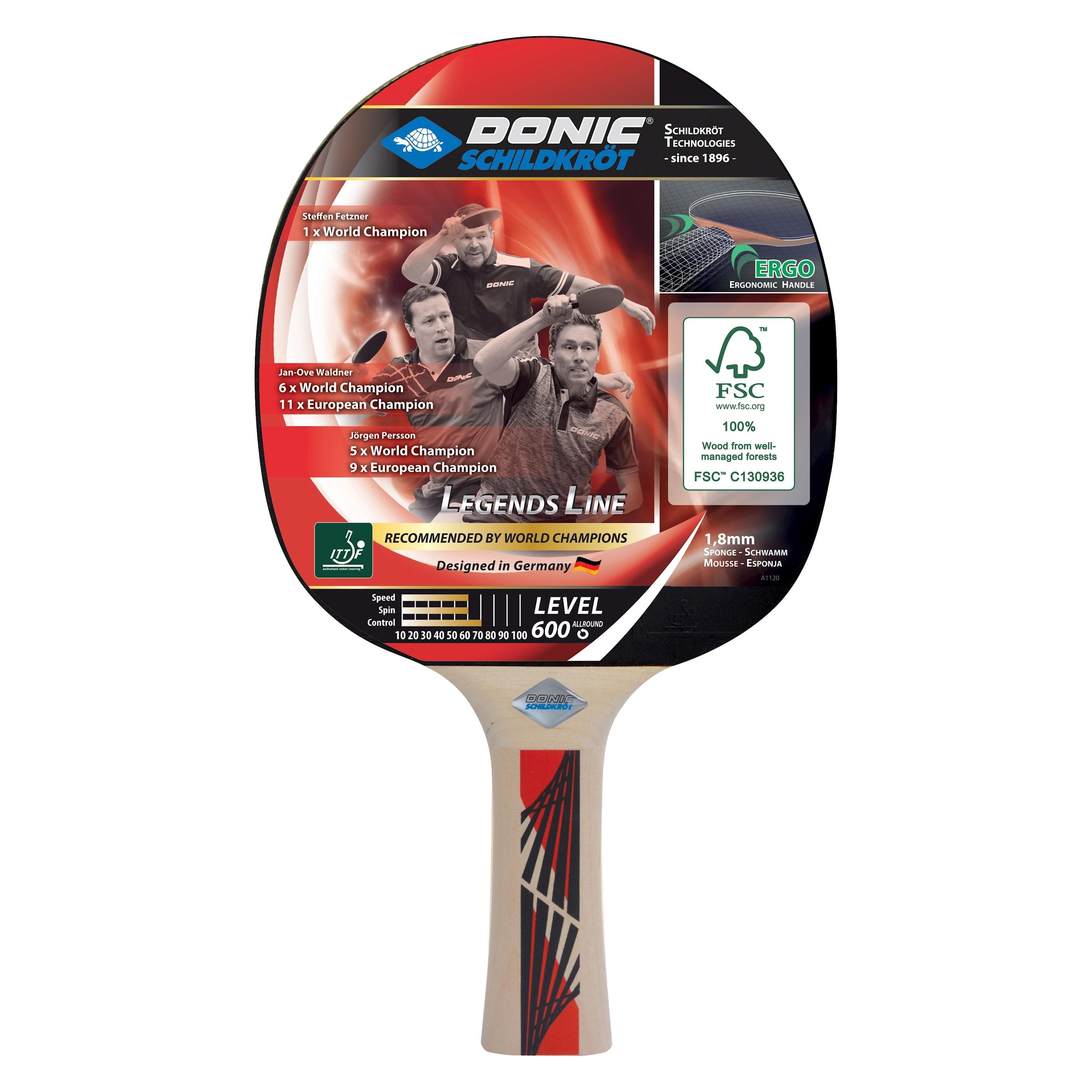 Donic Schildkröt, Tafeltennisbatjes