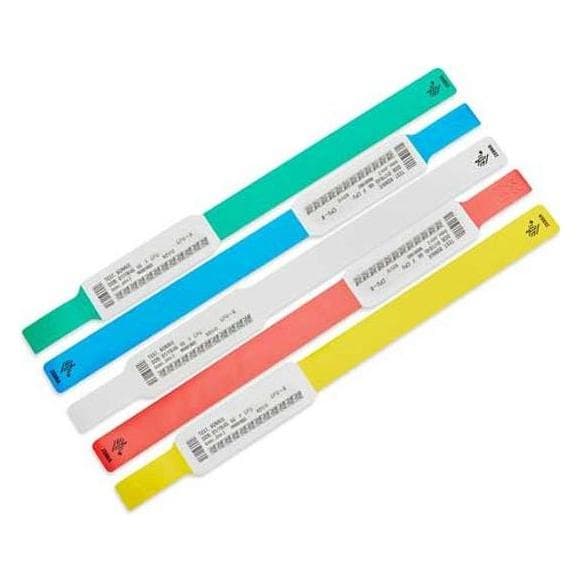Zebra, Armbanden, Z-Band UltraSoft Blauw, Wit Ziekenhuis polsbandje, (15.20 cm, Plastic, Plastic)