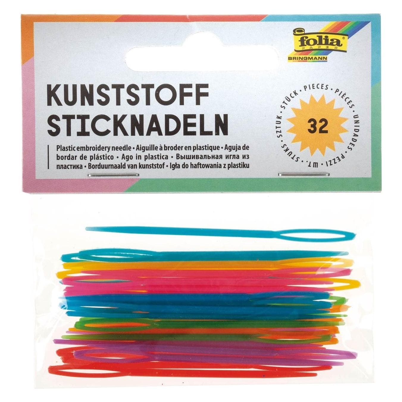 Folia Borduurnaalden, Breinaalden, Veelkleurig