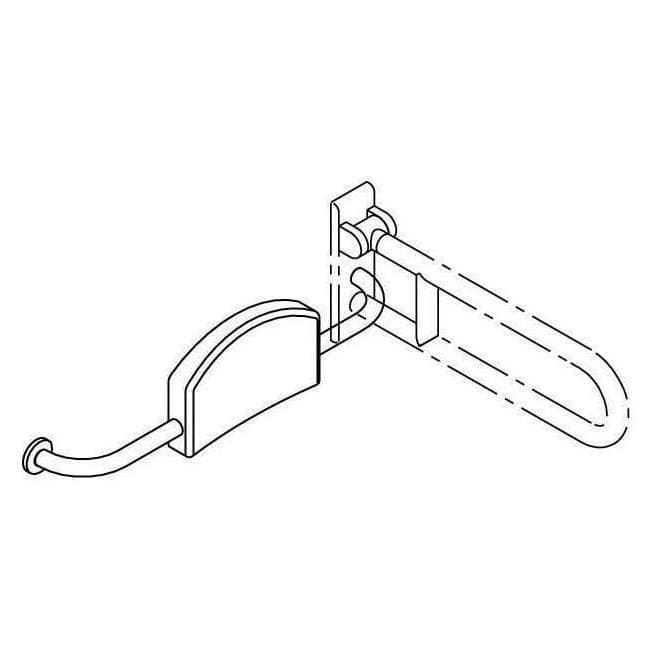 Hewi, Spiegels, Rugleuning SERIES 801 linker umbra (78 x 250 cm)