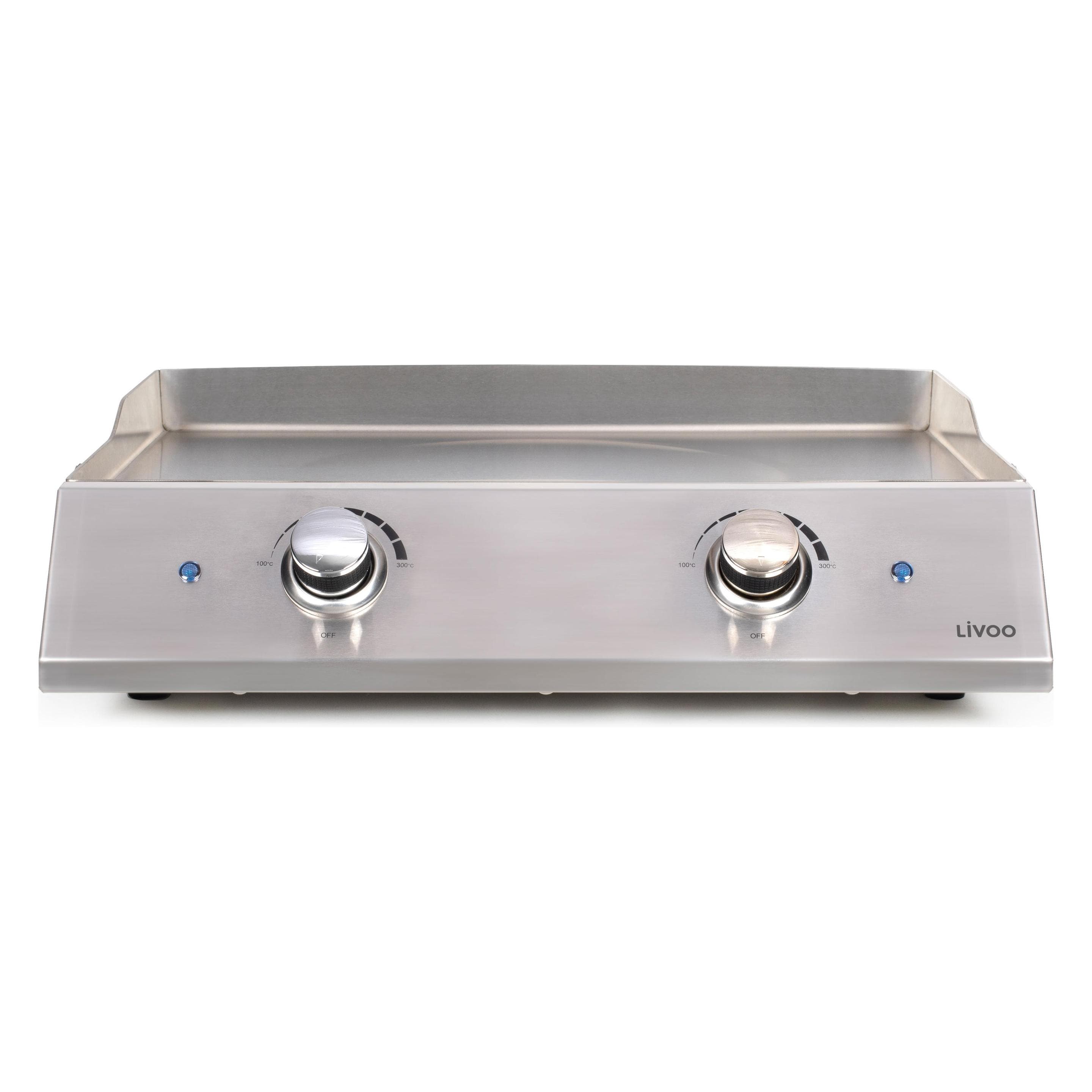 Livoo, Elektrische barbecue, Elektrische inox plancha (2.80 kW)