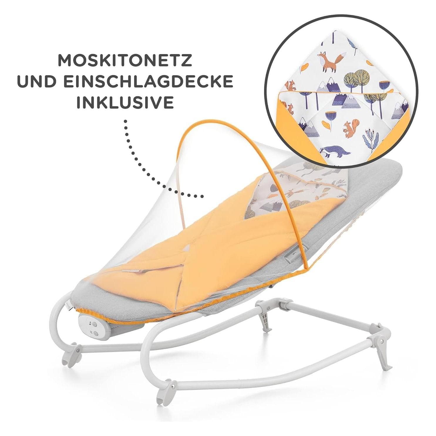 KinderKraft, Baby wipstoeltje, Felio 2 Bosgeel