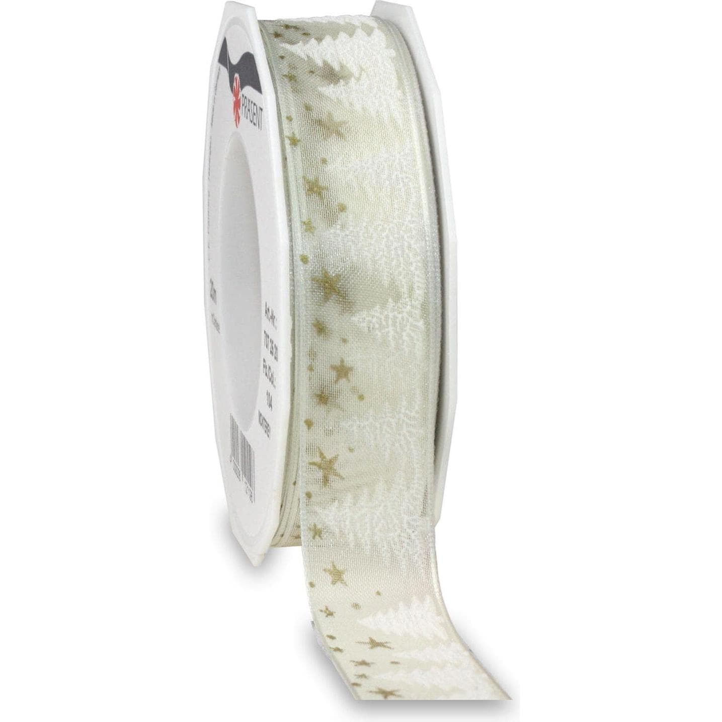 Pattberg, Cadeauverpakking, Monterey Cadeaulint 2,5 cm x 20 m, Crème (1x)