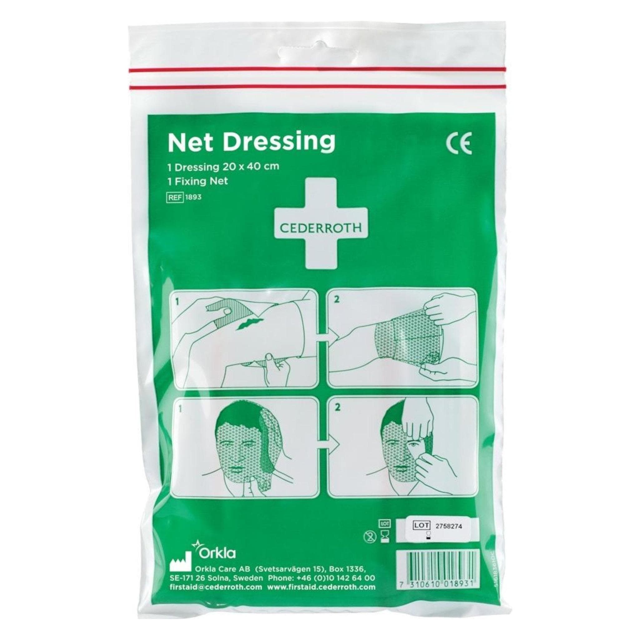 Cederroth, EHBO-doos, Netto dressing, (B)200 x (D)400 mm