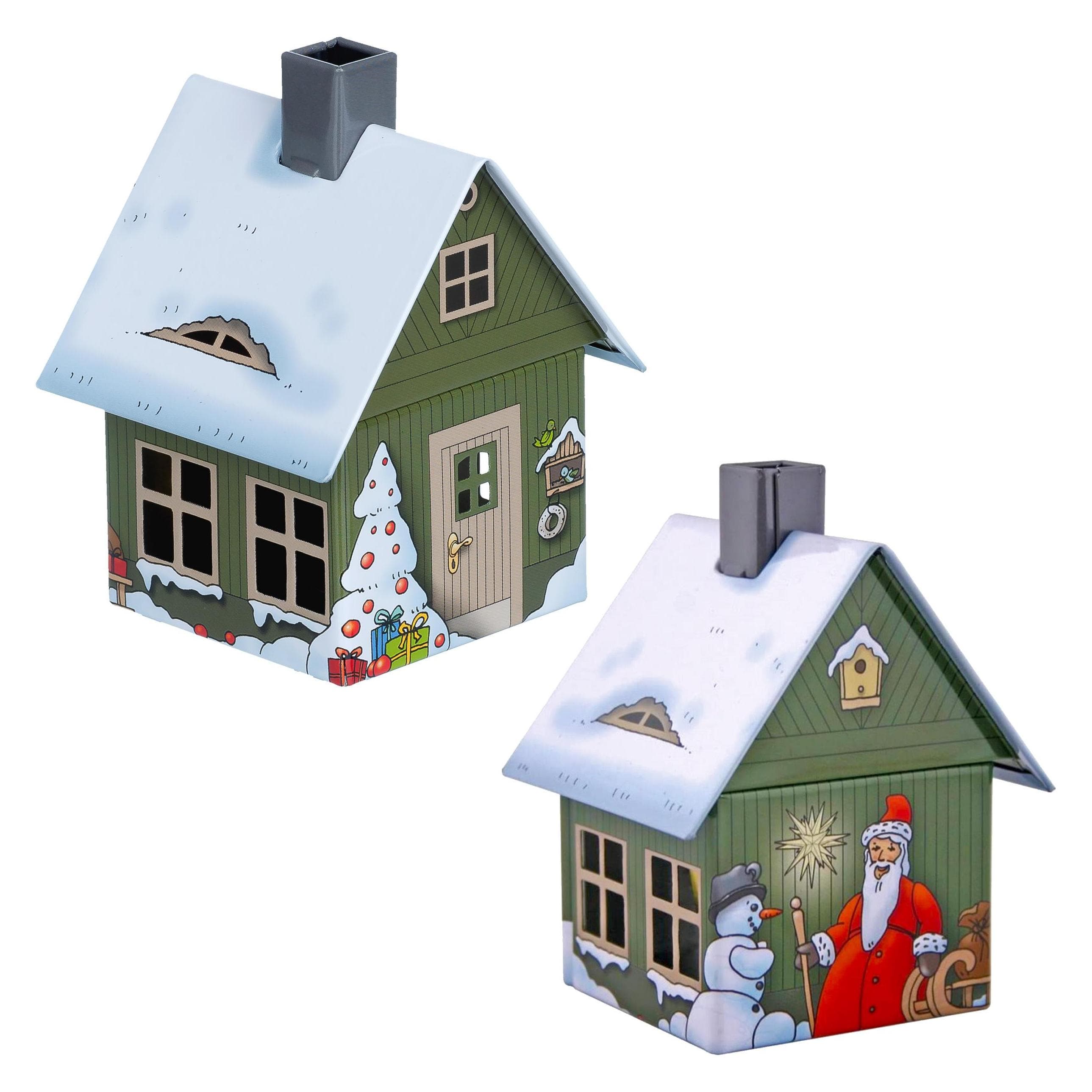Crottendorfer, Accessoires voor kamergeuren, 2205 - Rookhok van metaal "Kerstmis", 98 mm