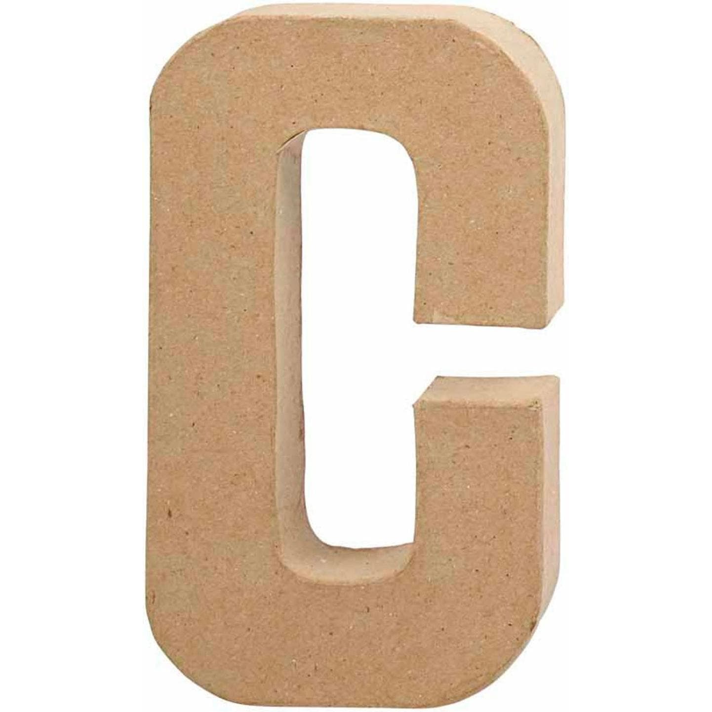 Creativ Company, Houten letters + stoffen letters, Karton Letter C 20,5 cm