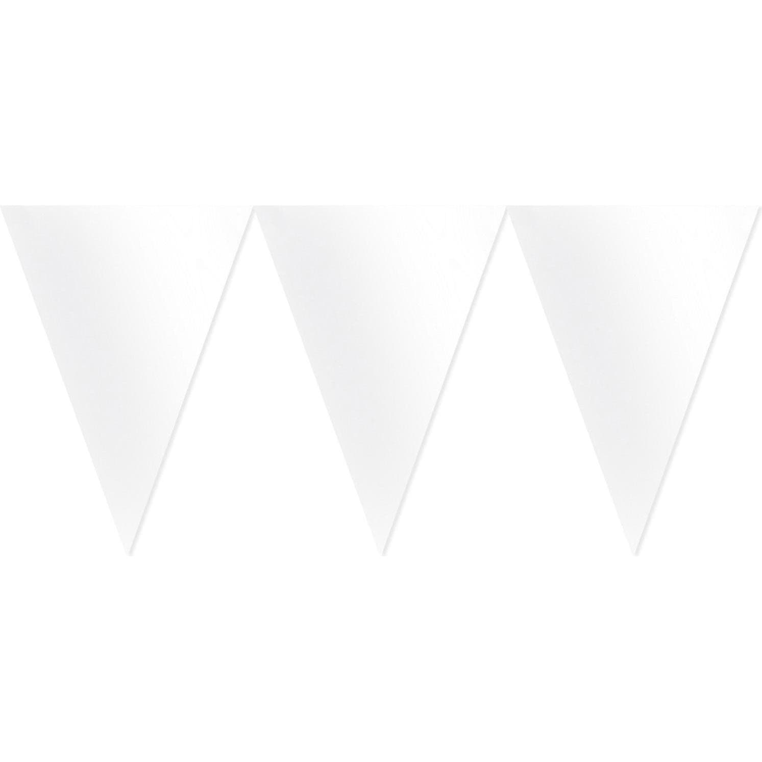 Amscan Papieren slinger - Wit (1 Pcs.)