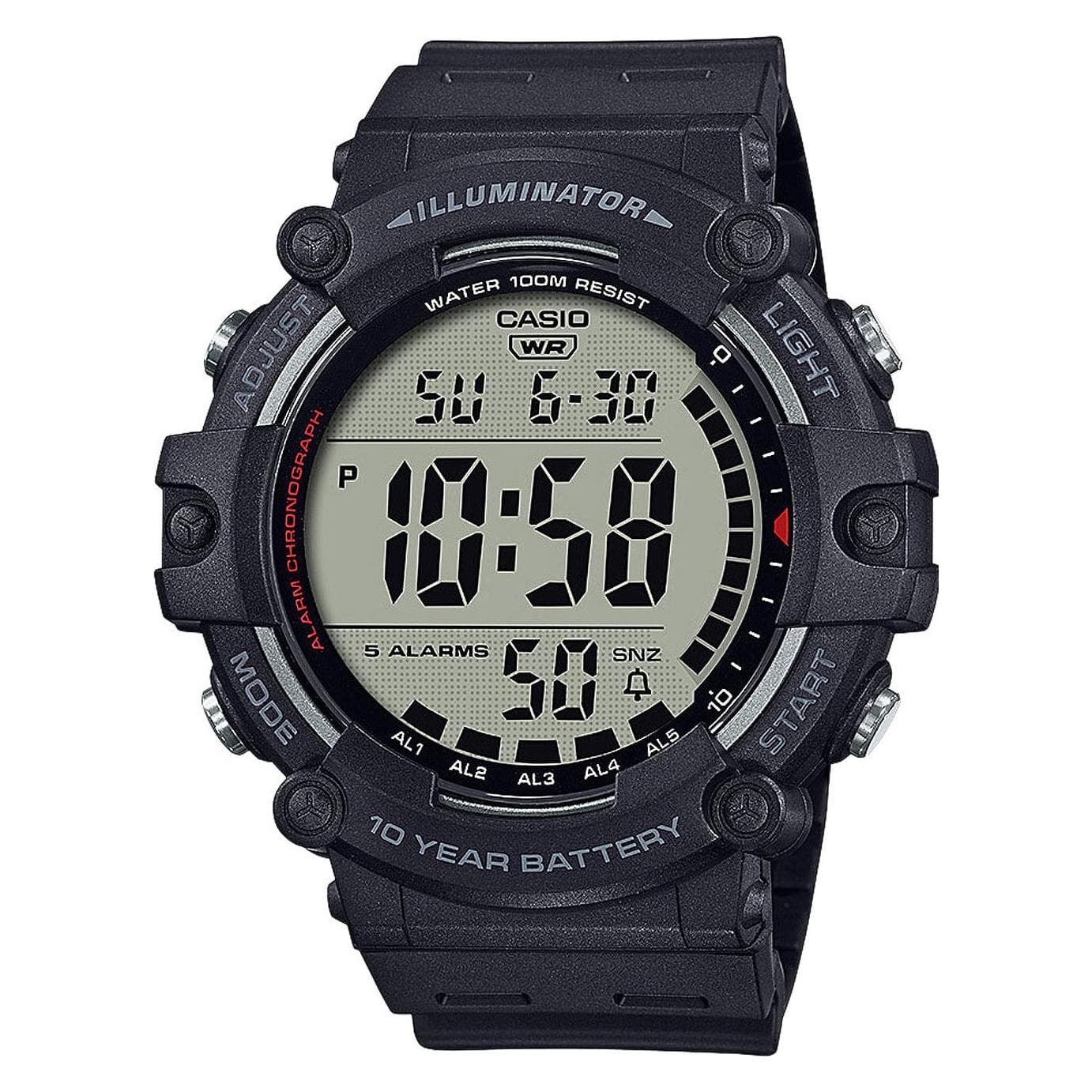 Casio, Horloge, AE-1500WH-1AVEF, Zwart, (51 mm)