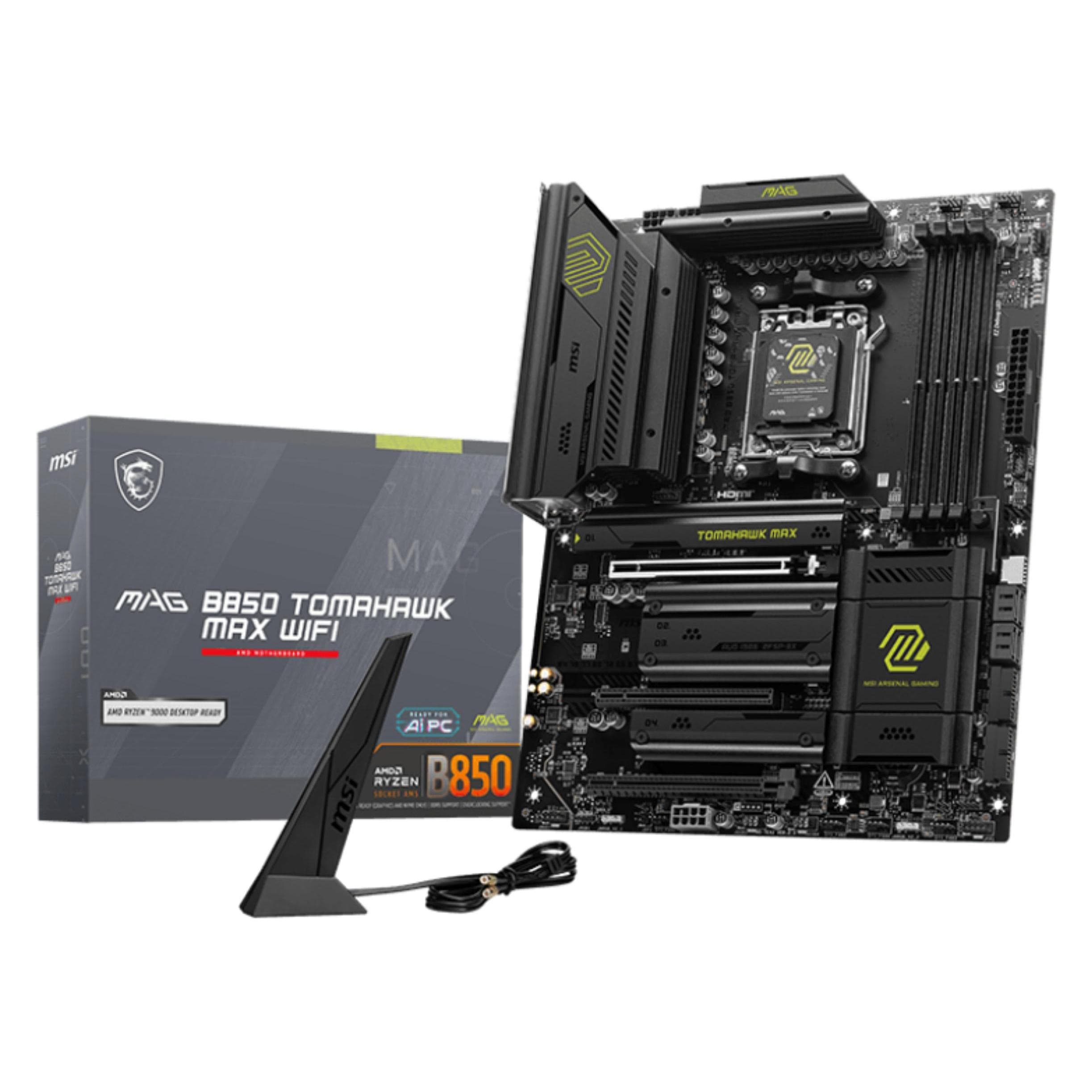MSI MAG B850 Tomahawk Max WIFI (AM5, AMD B850, ATX), Moederbord