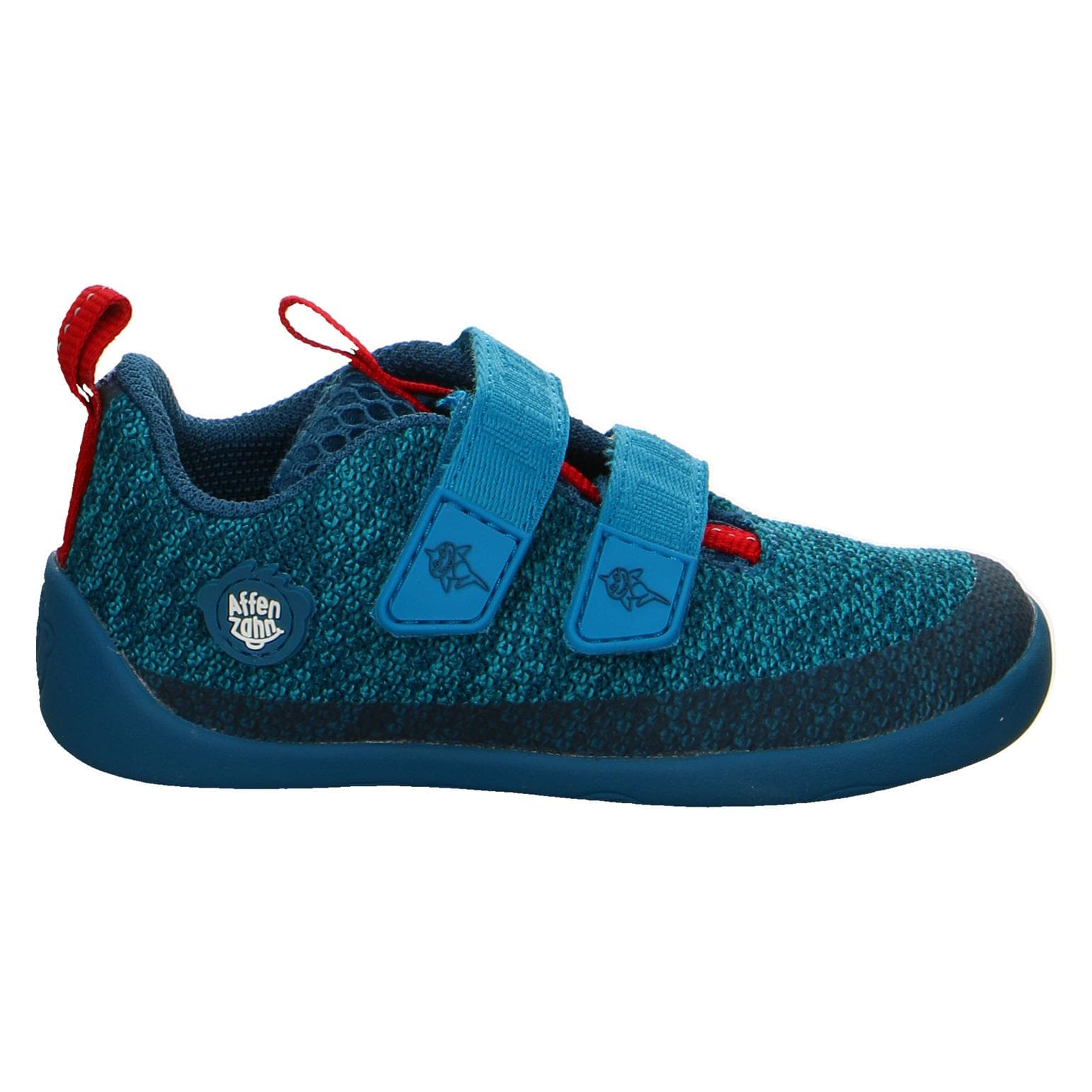 Affenzahn, Unisex, Hardloopschoenen, Kinderschoen voor blote voeten Knit Happy (24), Blauw, Turkoois