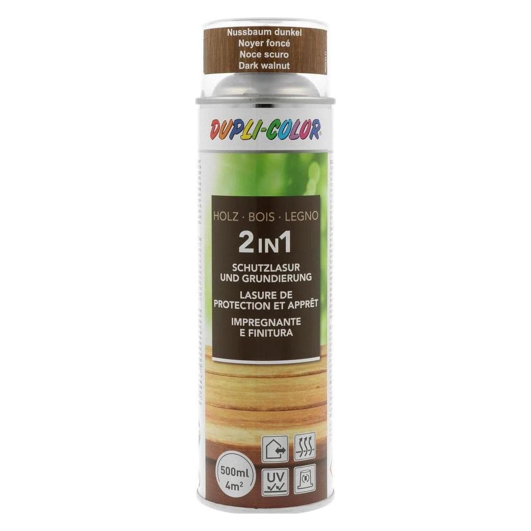 Dupli-Color, Houtverduurzaming + houtverf, Beschermende houtbeits spray (Bruin, Bruin, 0.50 l)