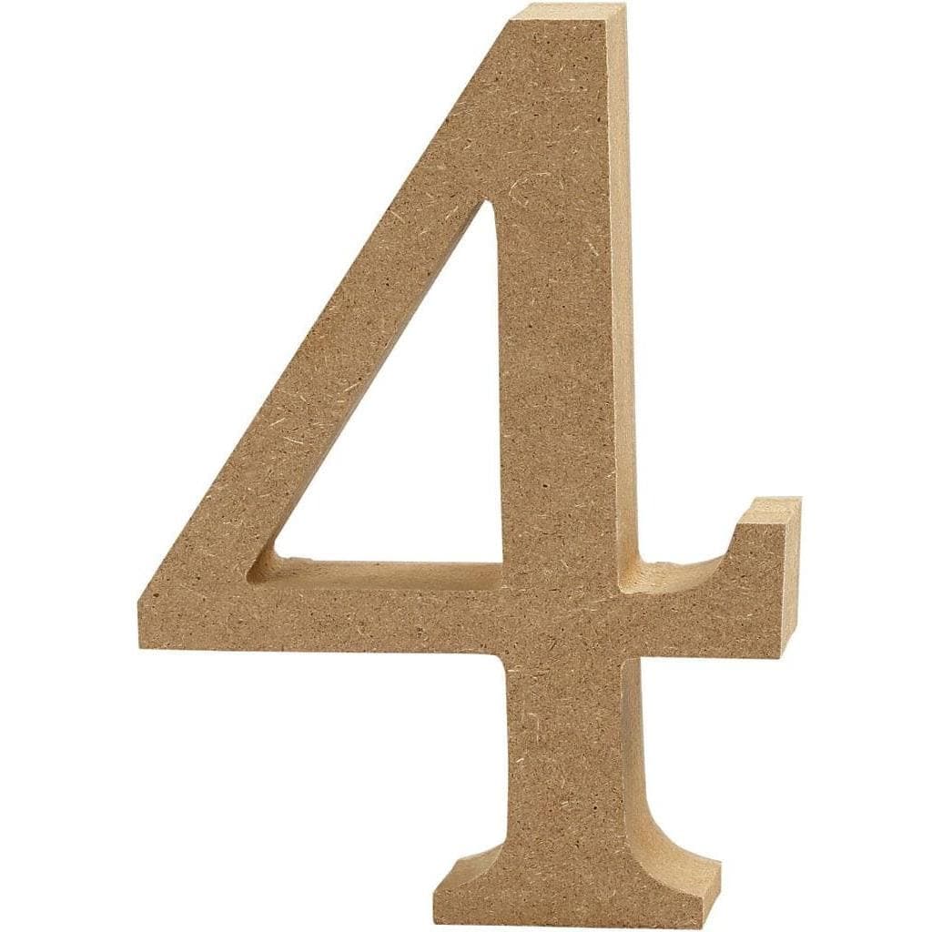 Creativ Company, Houten letters + stoffen letters, Hout telling 4