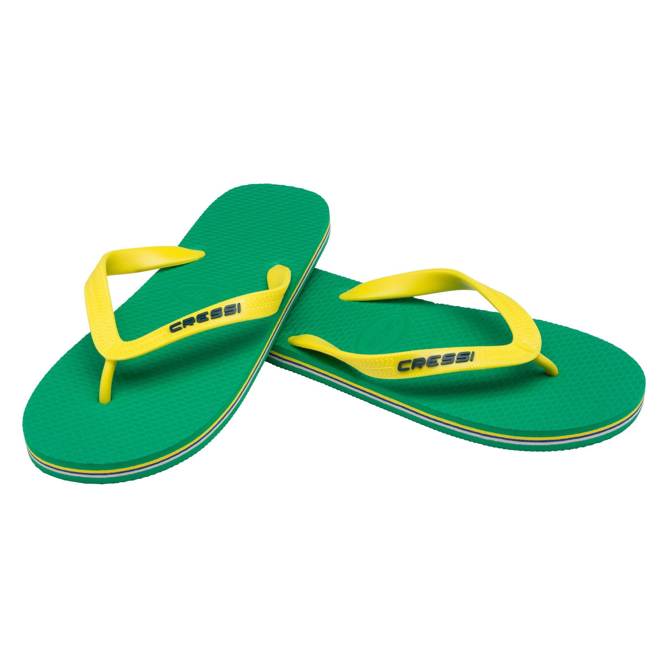 Cressi, Unisex, Flip-flop, Strand, Groen, Geel, (43, 44)