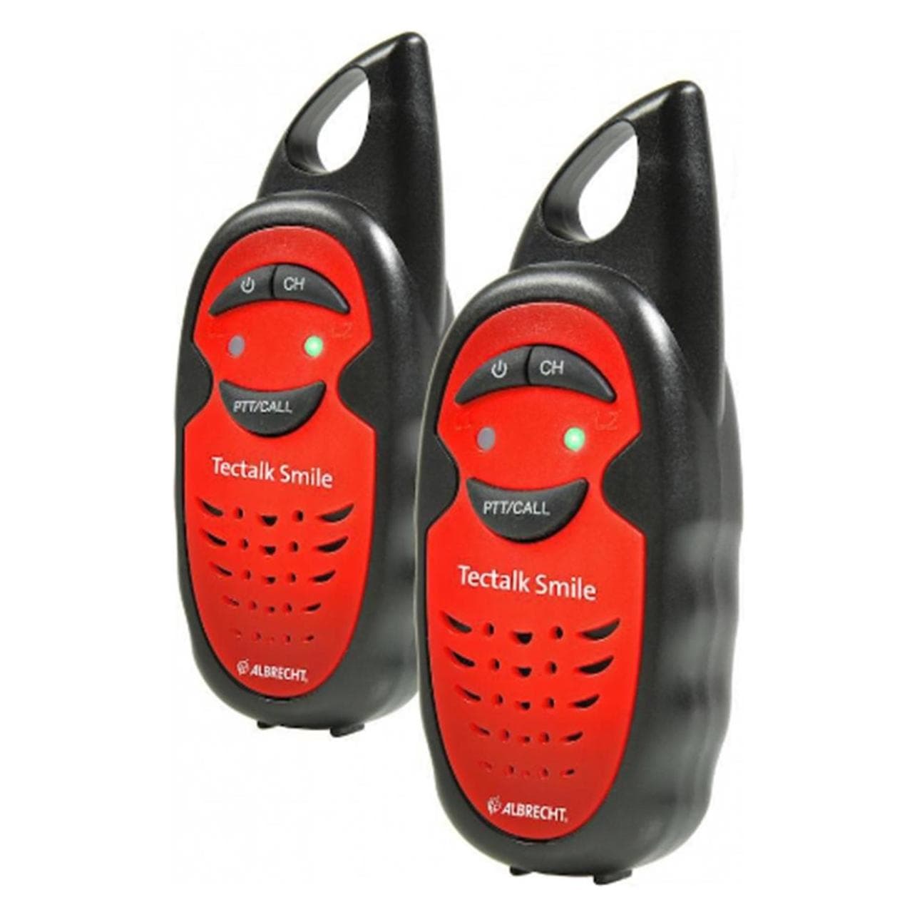 Albrecht Tectalk glimlach (3 km), Walkietalkie, Rood, Zwart