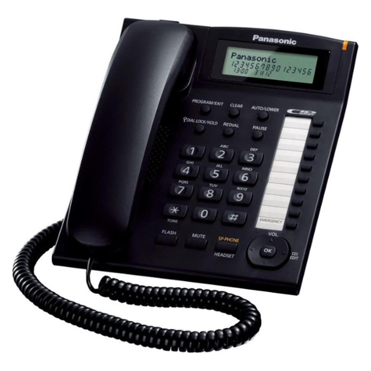 Panasonic KX-TS880EXB, Telefoon, Zwart